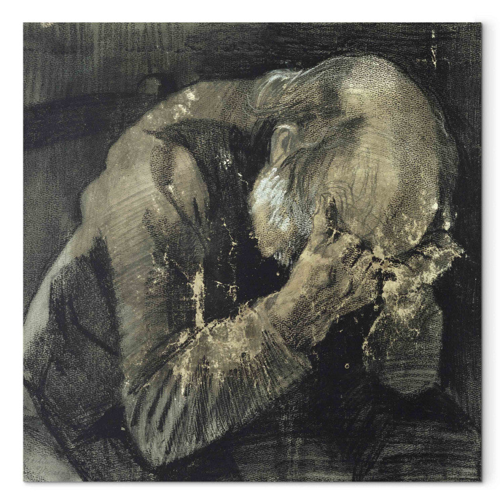 Gleznas reprodukcija - Vincent van Gogh - Man with his head in his hands