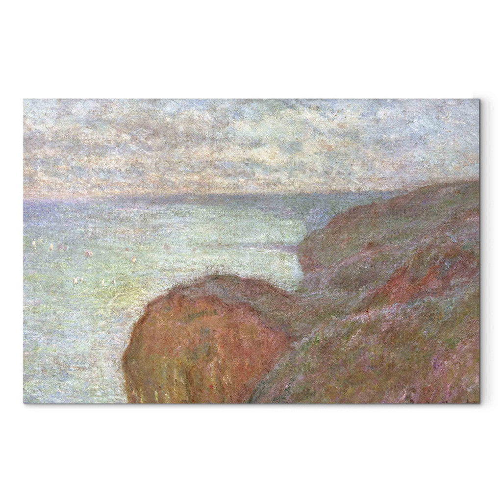 Gleznas reprodukcija - Claude Monet - Sur la Falaise pres Dieppe, ciel nuageux