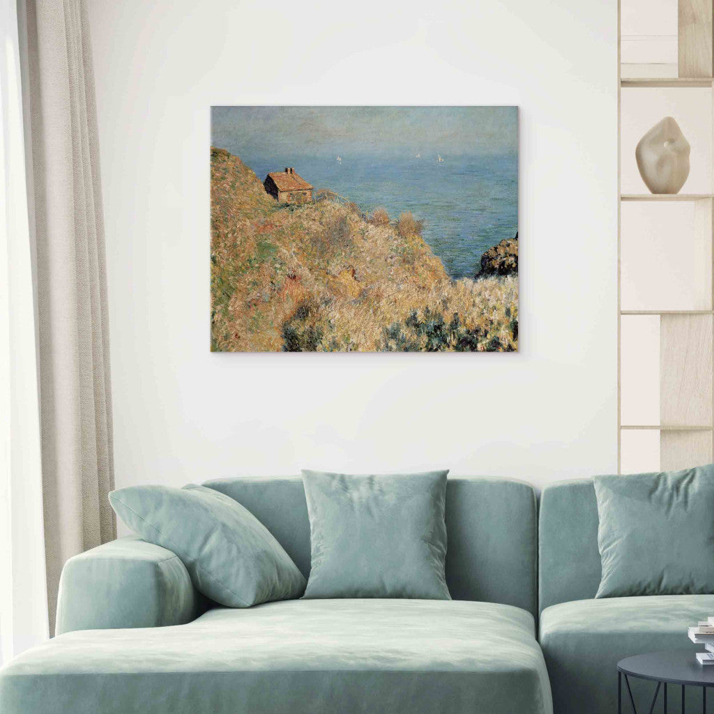 Gleznas reprodukcija - Claude Monet - The Customs Officer's Cottage at Varengeville