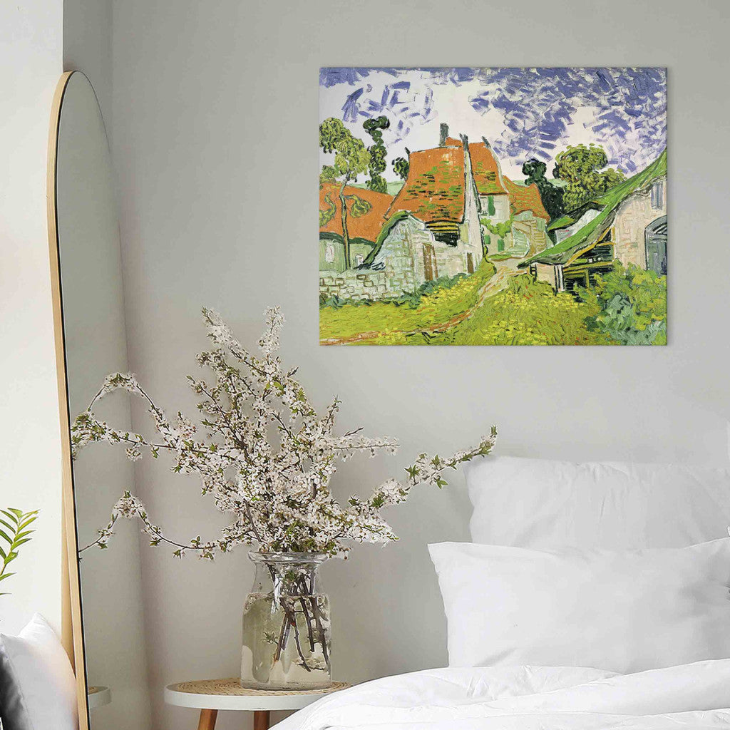 Gleznas reprodukcija - Vincent van Gogh - Street in Auvers -sur -Oise