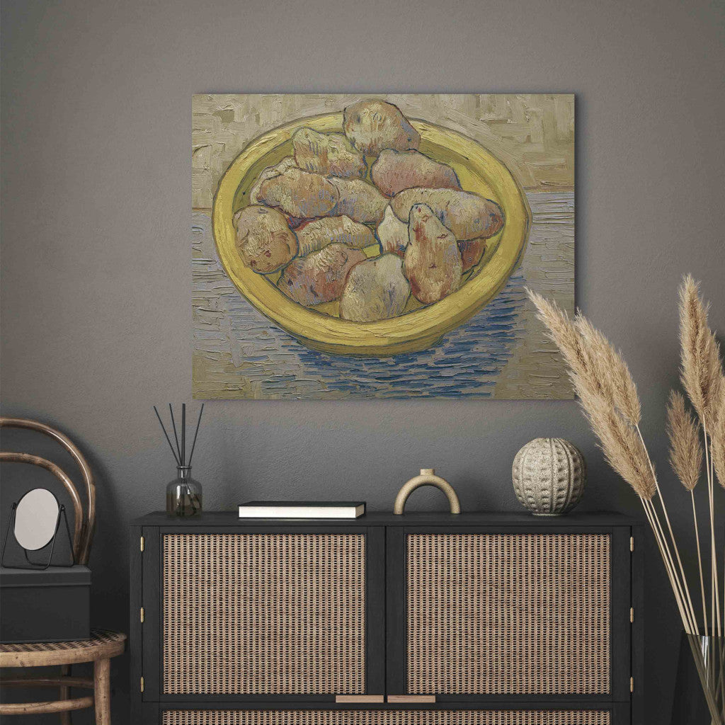 Gleznas reprodukcija - Vincent van Gogh - Still Life: Potatoes in a Yellow Dish