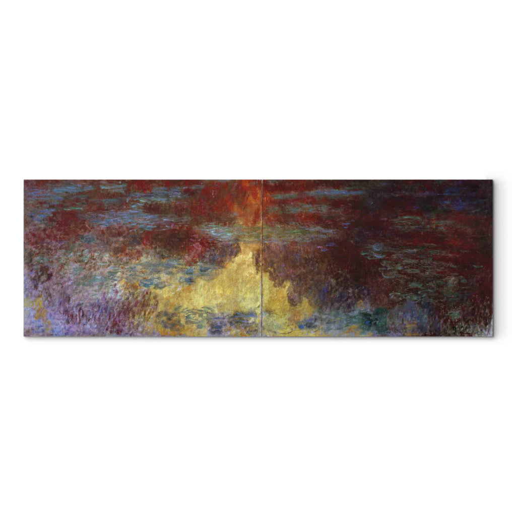 Gleznas reprodukcija - Claude Monet - Le bassin aux nympheas, le soir