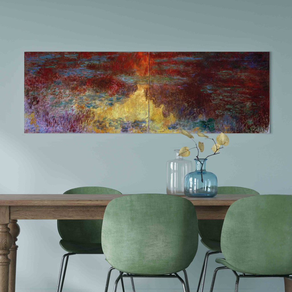Gleznas reprodukcija - Claude Monet - Le bassin aux nympheas, le soir