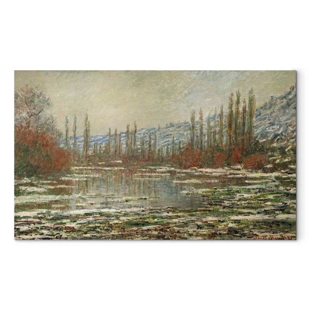 Gleznas reprodukcija - Claude Monet - The Thaw at Vetheuil