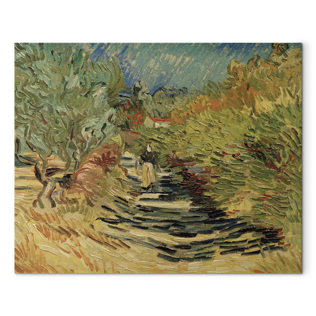 Gleznas reprodukcija - Vincent van Gogh - Path at Saint -Remy