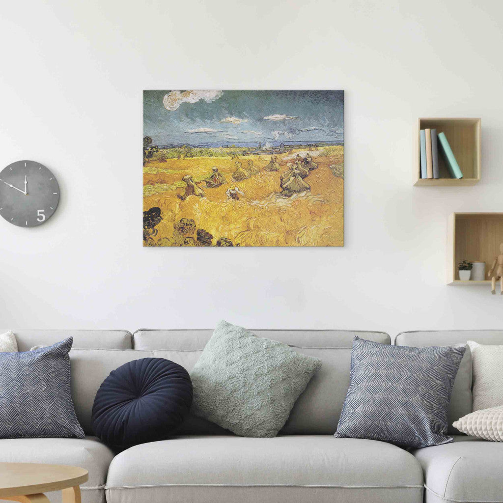 Gleznas reprodukcija - Vincent van Gogh - Wheat Field with Reaper