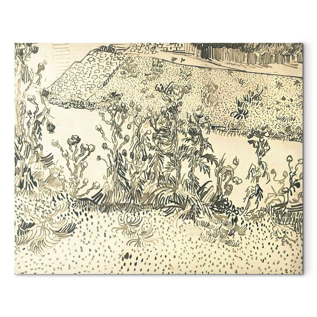 Gleznas reprodukcija - Vincent van Gogh - Thistles Along the Roadside