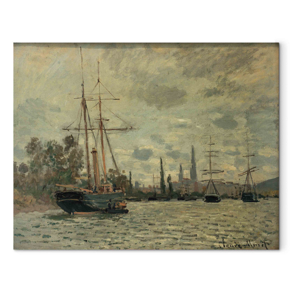 Gleznas reprodukcija - Claude Monet - La Seine a Rouen (The Seine near Rouen)