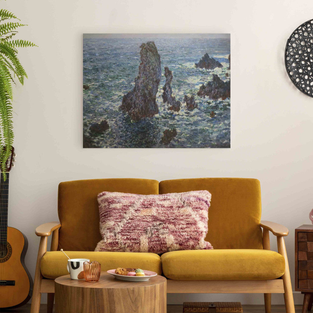 Gleznas reprodukcija - Claude Monet - Rocks at Port -Coton, Rough Sea