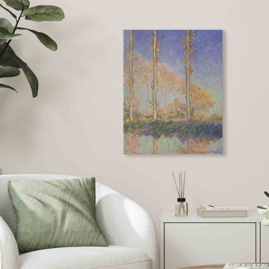 Gleznas reprodukcija - Claude Monet - The three poplars, autumn