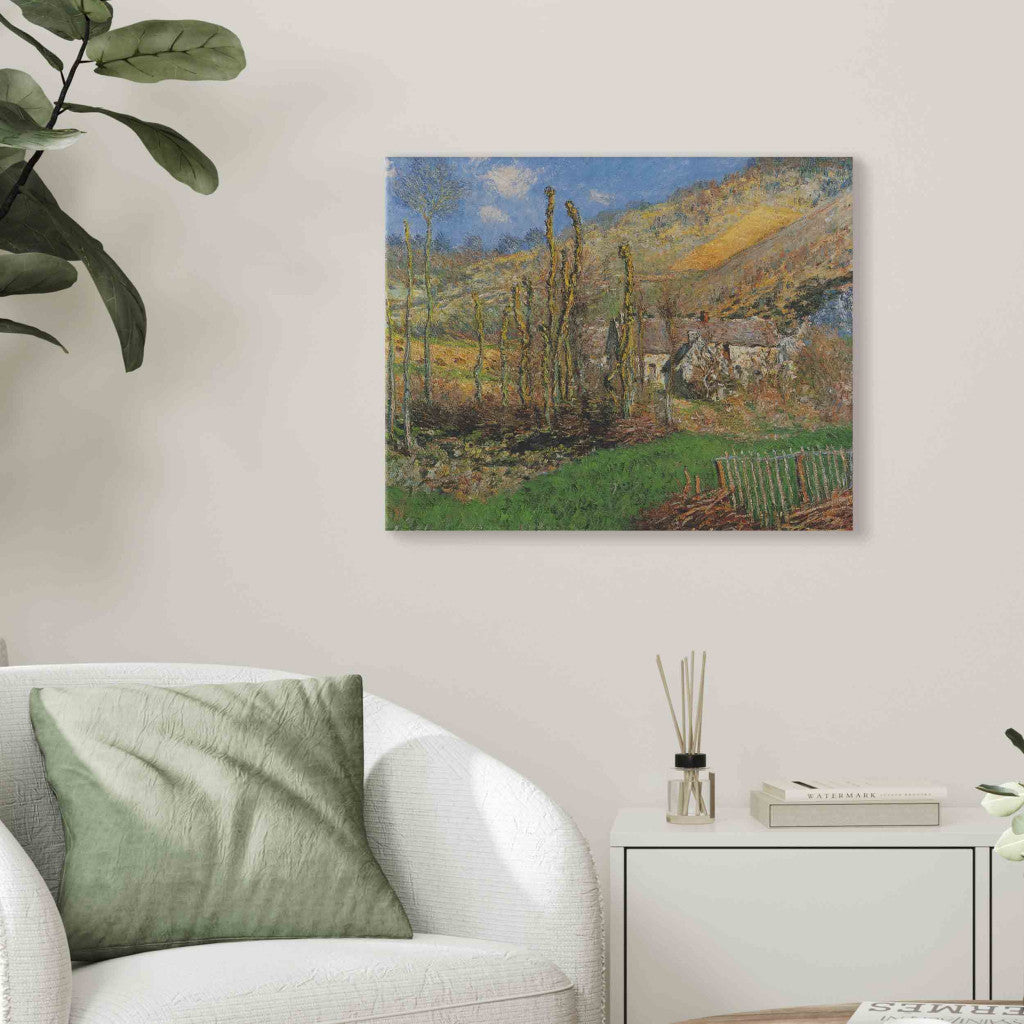 Gleznas reprodukcija - Claude Monet - Val de Falaise en hiver