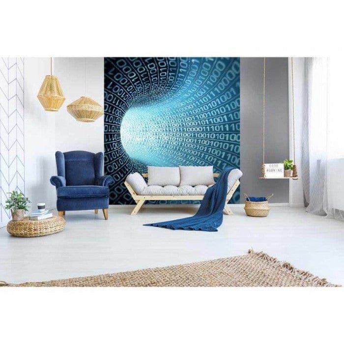 3D Flizelīna fototapetes - Bināra plūsma 225 x 250 cm D-ART