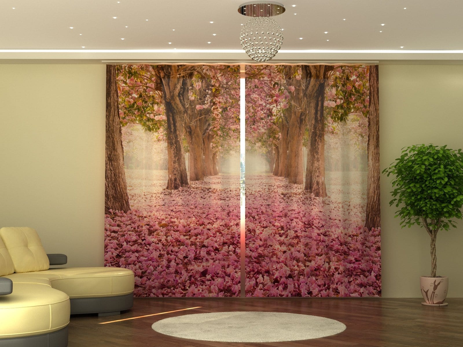 Aizkari Magnolia Alley P290xA245 cm E-interjers.lv