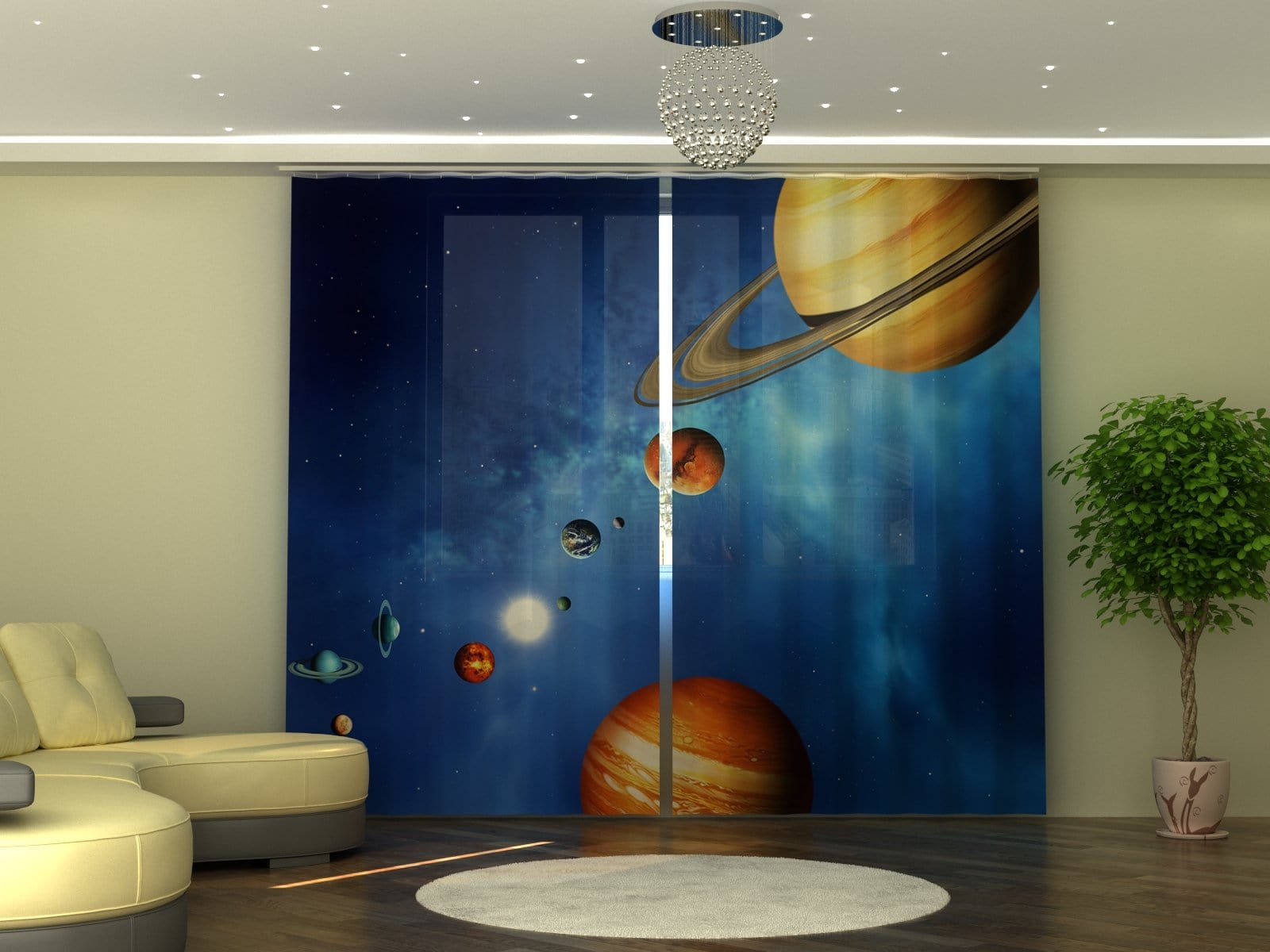 Aizkari Solar System P290xA245 cm E-interjers.lv