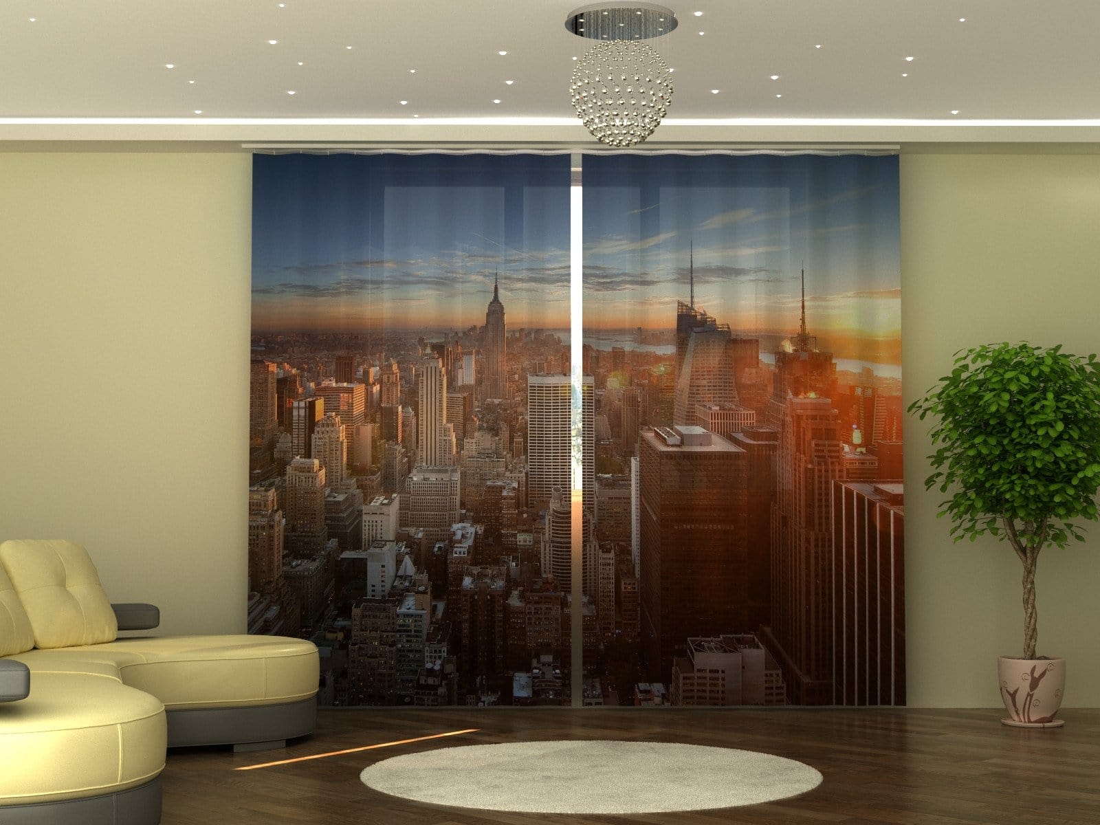 Aizkari Sunset in the City P290xA245 cm E-interjers.lv