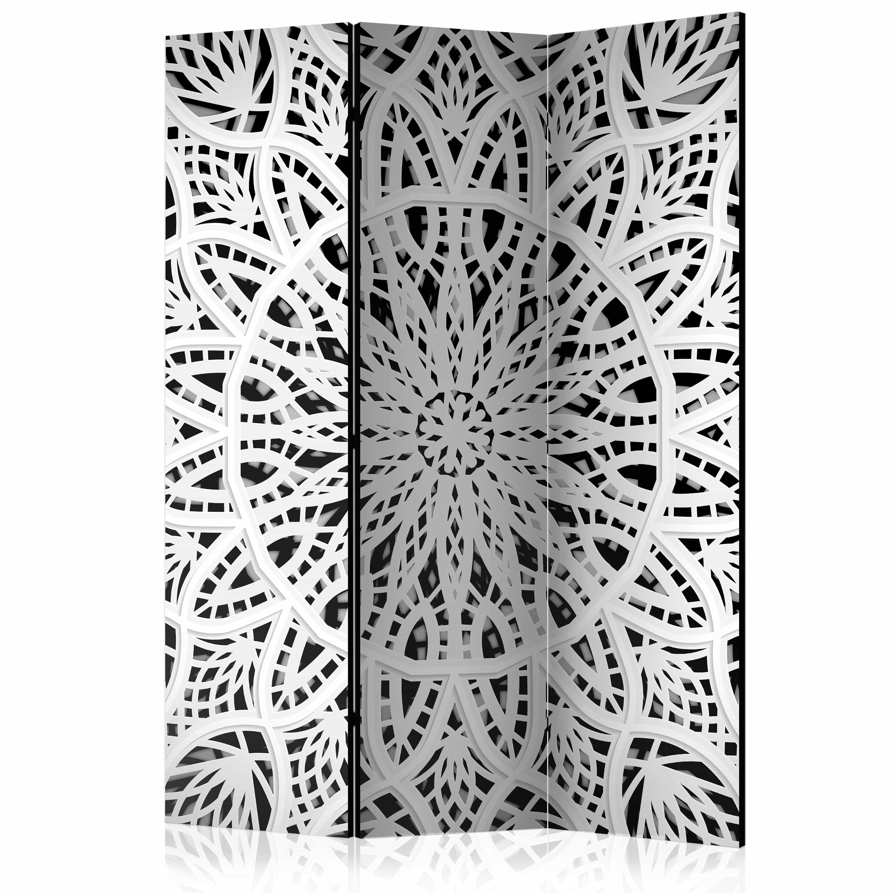Aizslietnis 3-daļīgs - Baltā mandala (135x172cm) 135x172 cm Home Trends