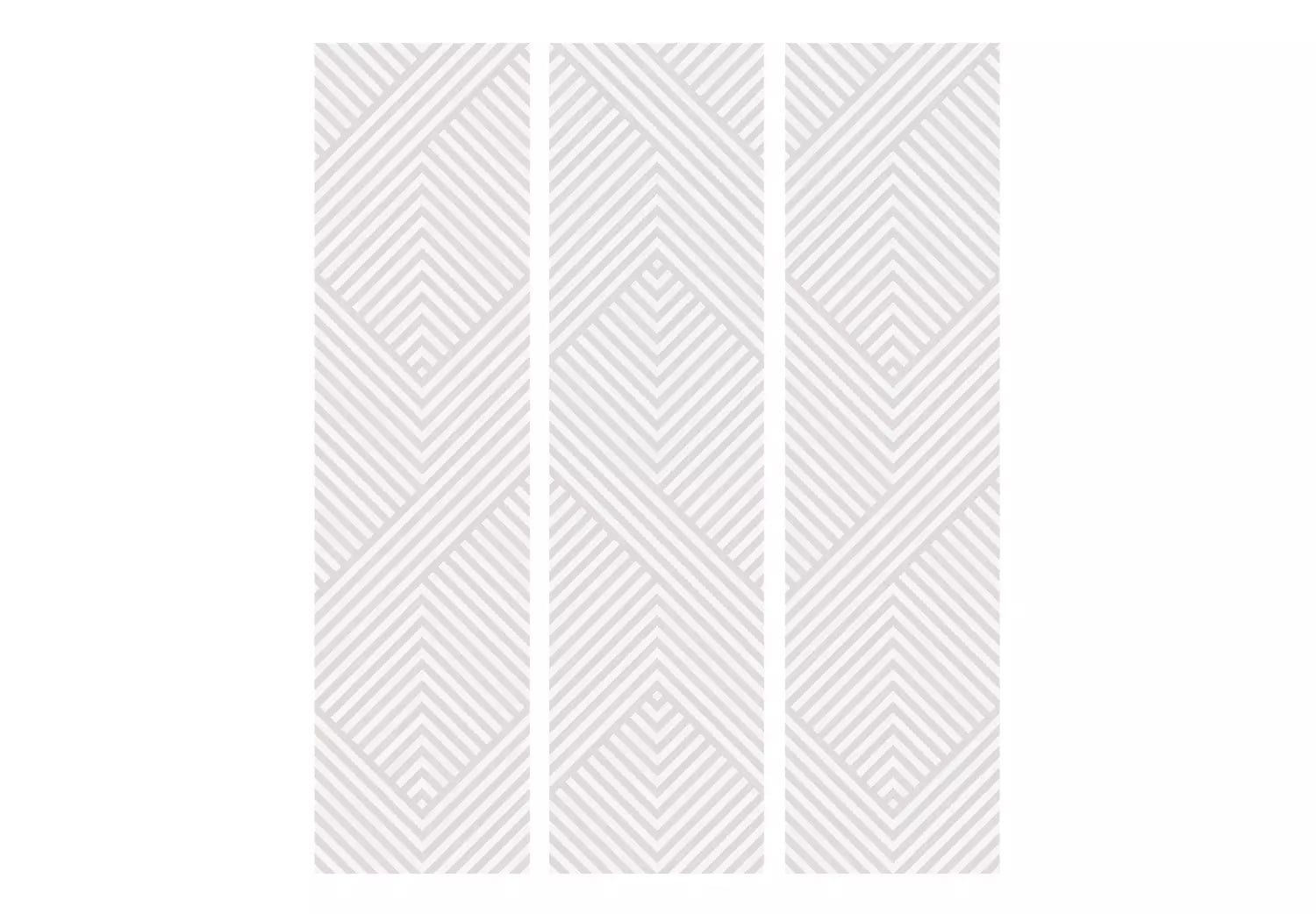 Aizslietnis 3-daļīgs - Ģeometrisks raksts smilškrāsas toņos (135x172cm) Home Trends