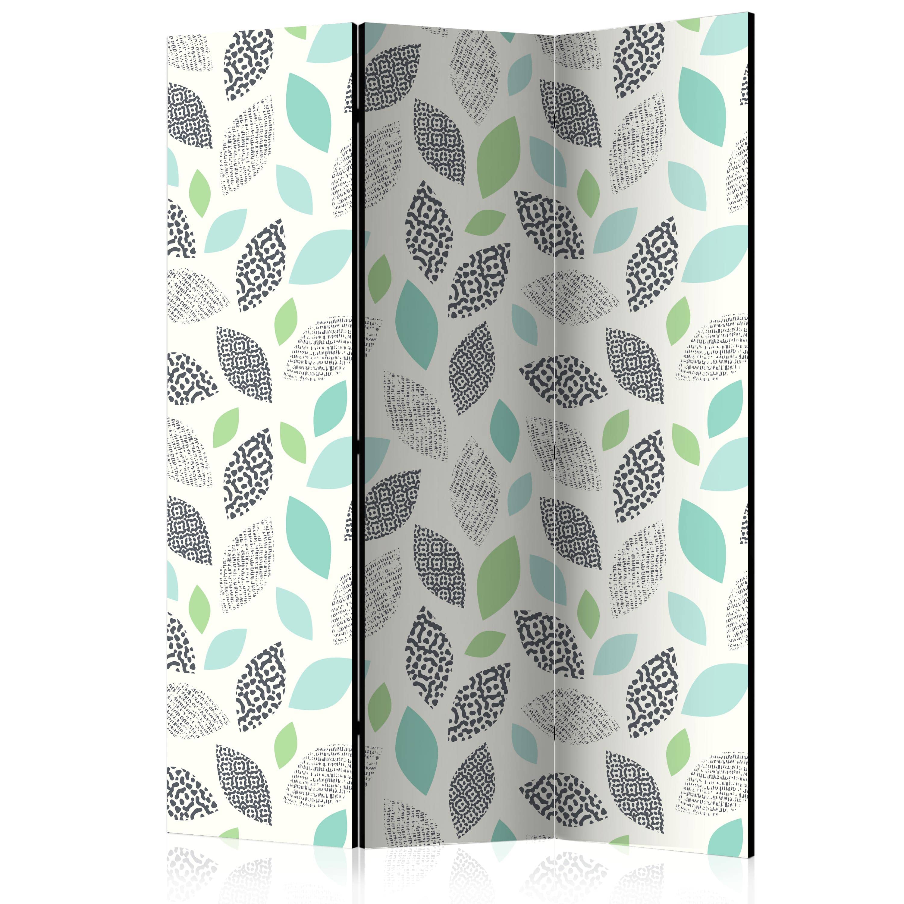 Aizslietnis 3-daļīgs - Lapas ar rakstu (135x172cm) 135x172 cm Home Trends