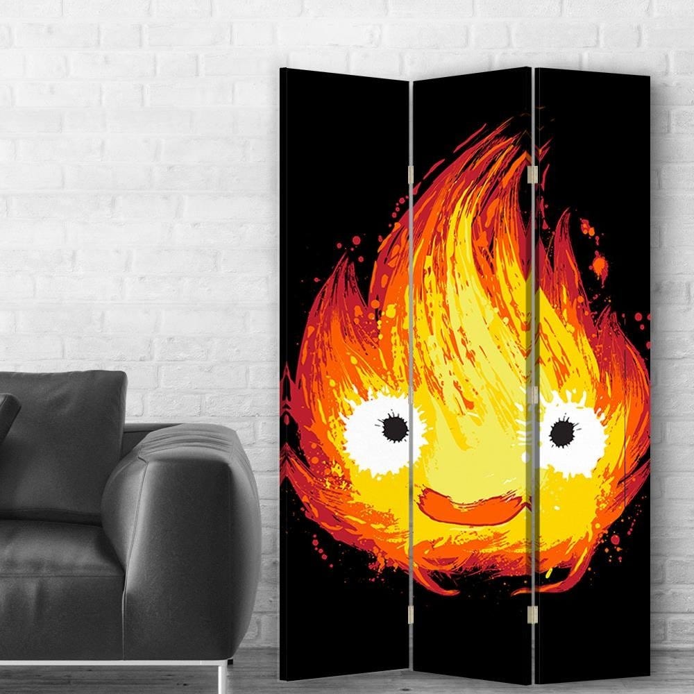 Aizslietnis, 3 paneļi, Vienpusīgs, Kanva, A smiling flame 110x175 Home Trends