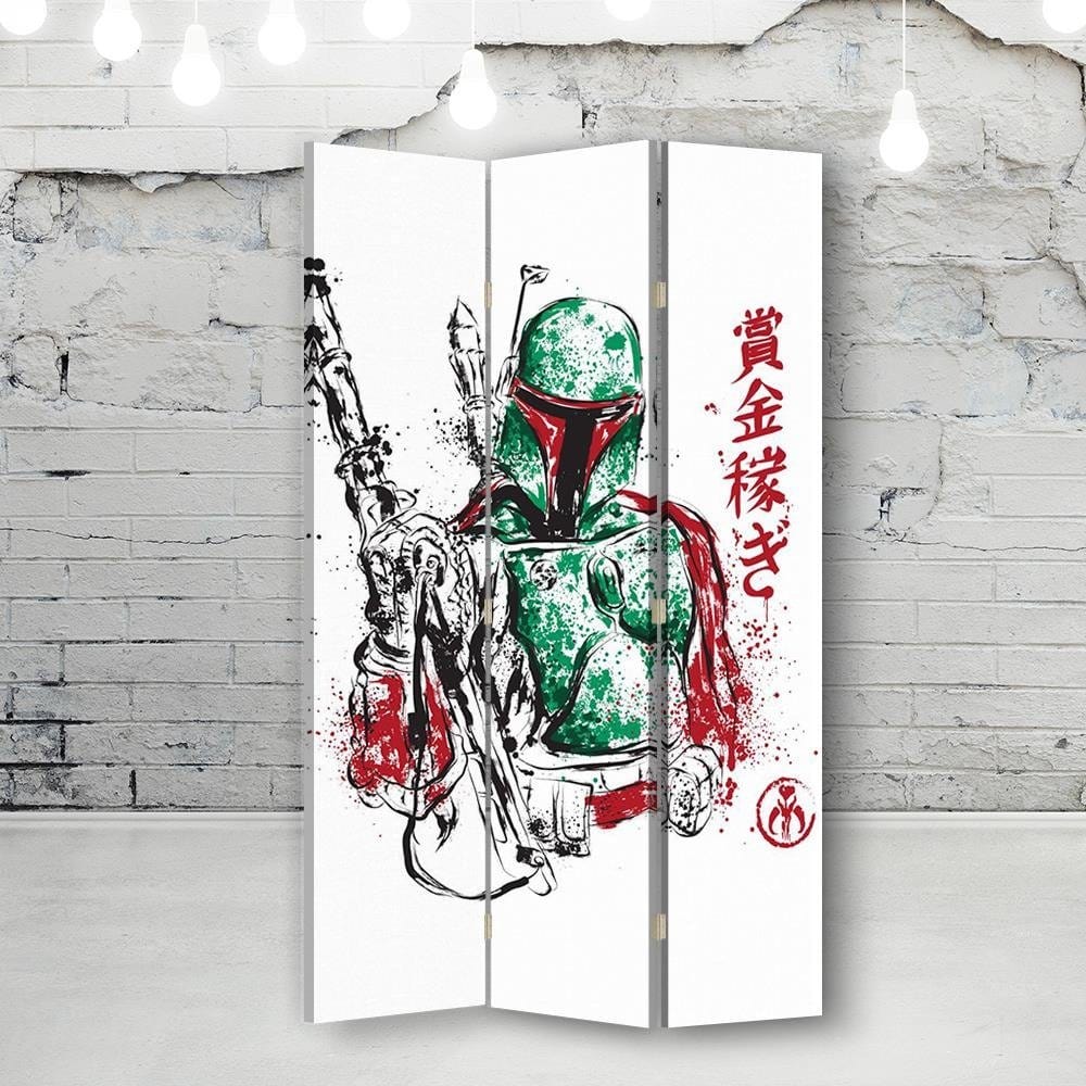 Aizslietnis, 3 paneļi, Vienpusīgs, Kanva, Green bounty hunter  110x175 Home Trends