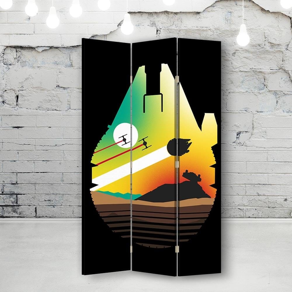 Aizslietnis, 3 paneļi, Vienpusīgs, Kanva, The Battle of the Sunset  110x175 Home Trends