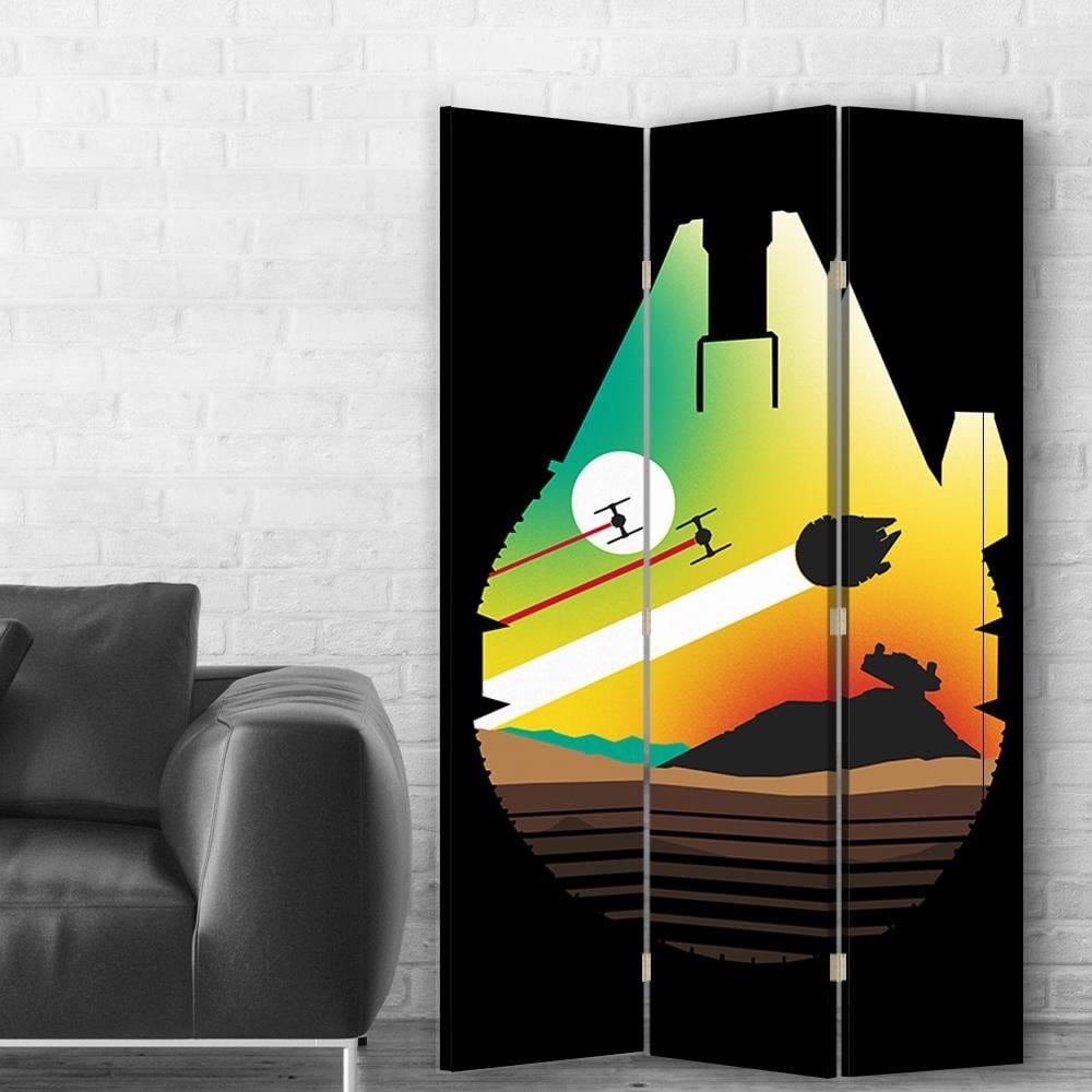 Aizslietnis, 3 paneļi, Vienpusīgs, Kanva, The Battle of the Sunset 110x175 Home Trends