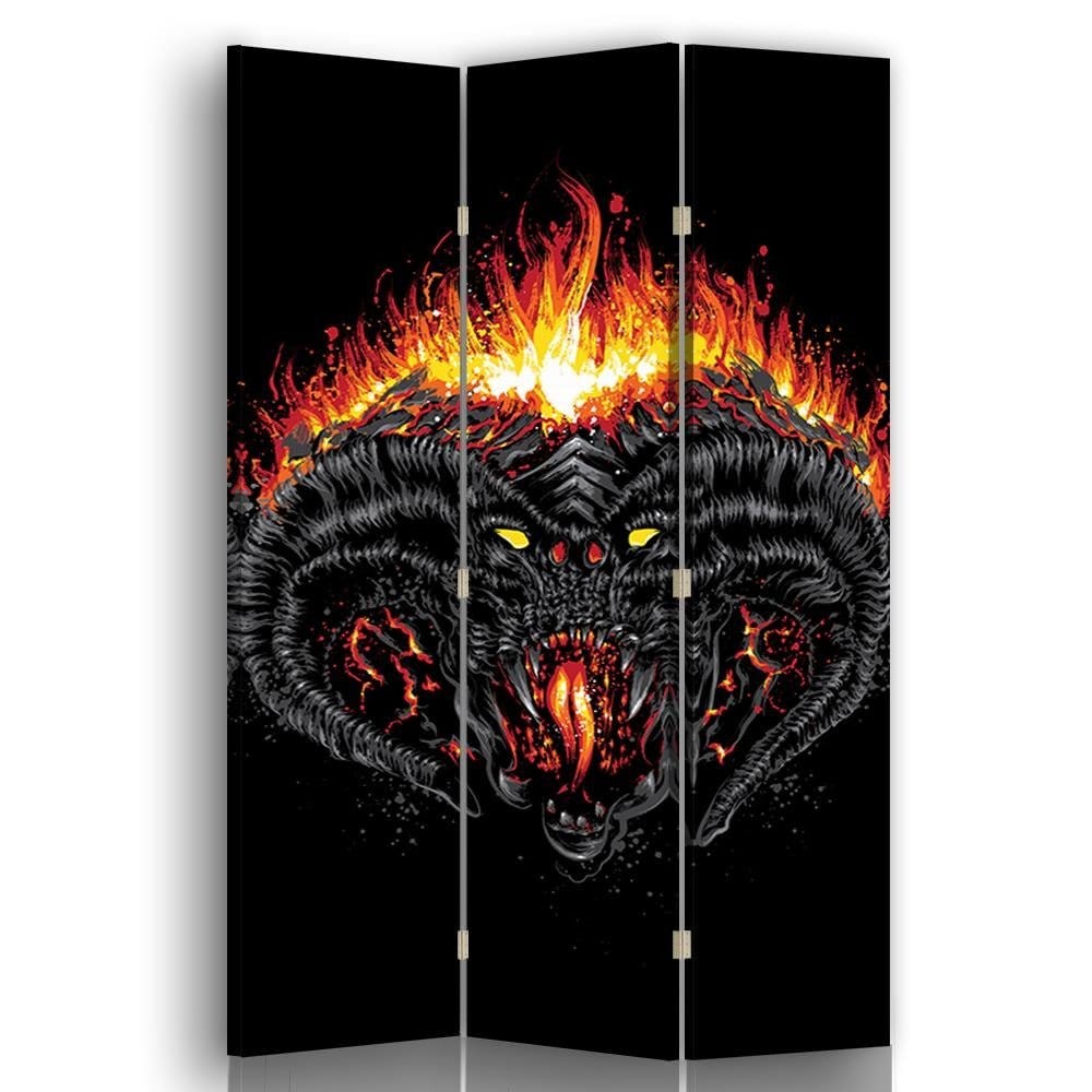 Aizslietnis, 3 paneļi, Vienpusīgs, Kanva, The great demon 110x175 Home Trends