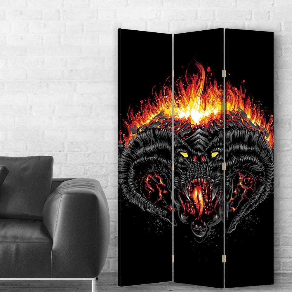 Aizslietnis, 3 paneļi, Vienpusīgs, Kanva, The great demon 110x175 Home Trends