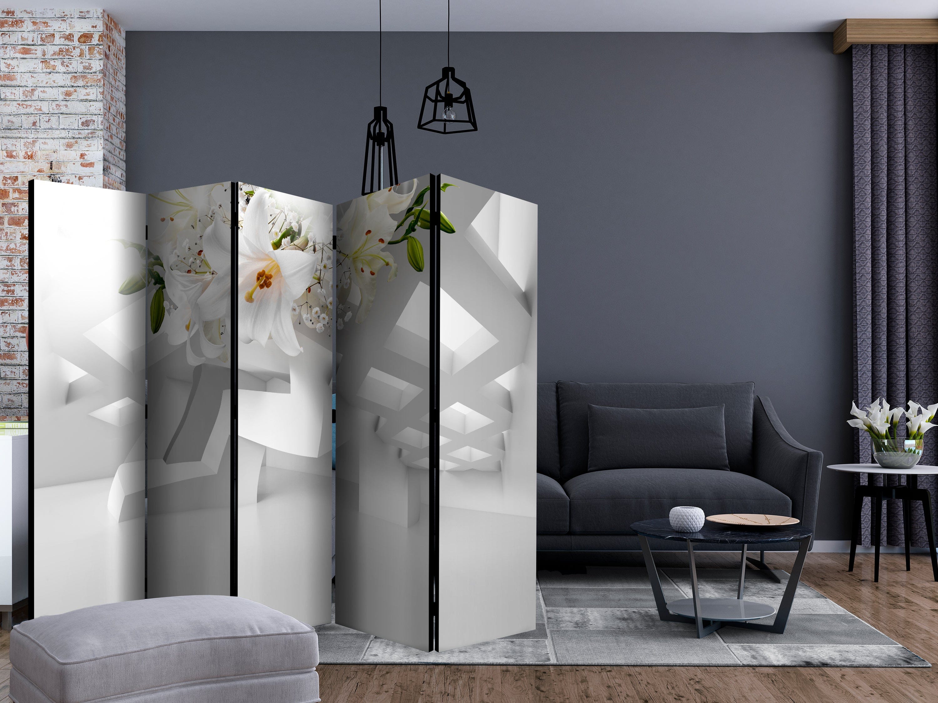 Aizslietnis 5-daļīgs - Abstraktā mirāža (225x172cm) 225x172 cm Home Trends