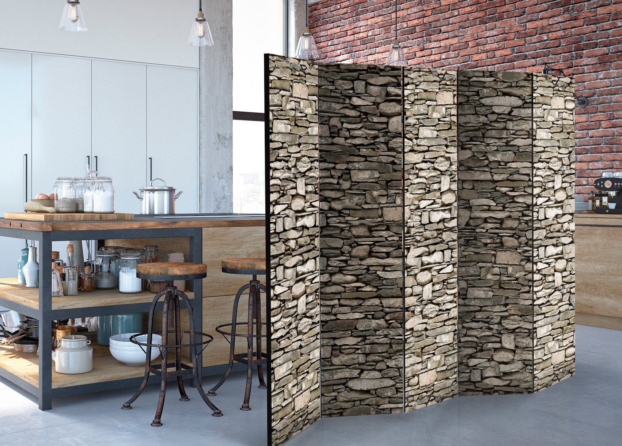 Aizslietnis 5-daļīgs - Akmens burvība (225x172cm) 225x172 cm Home Trends