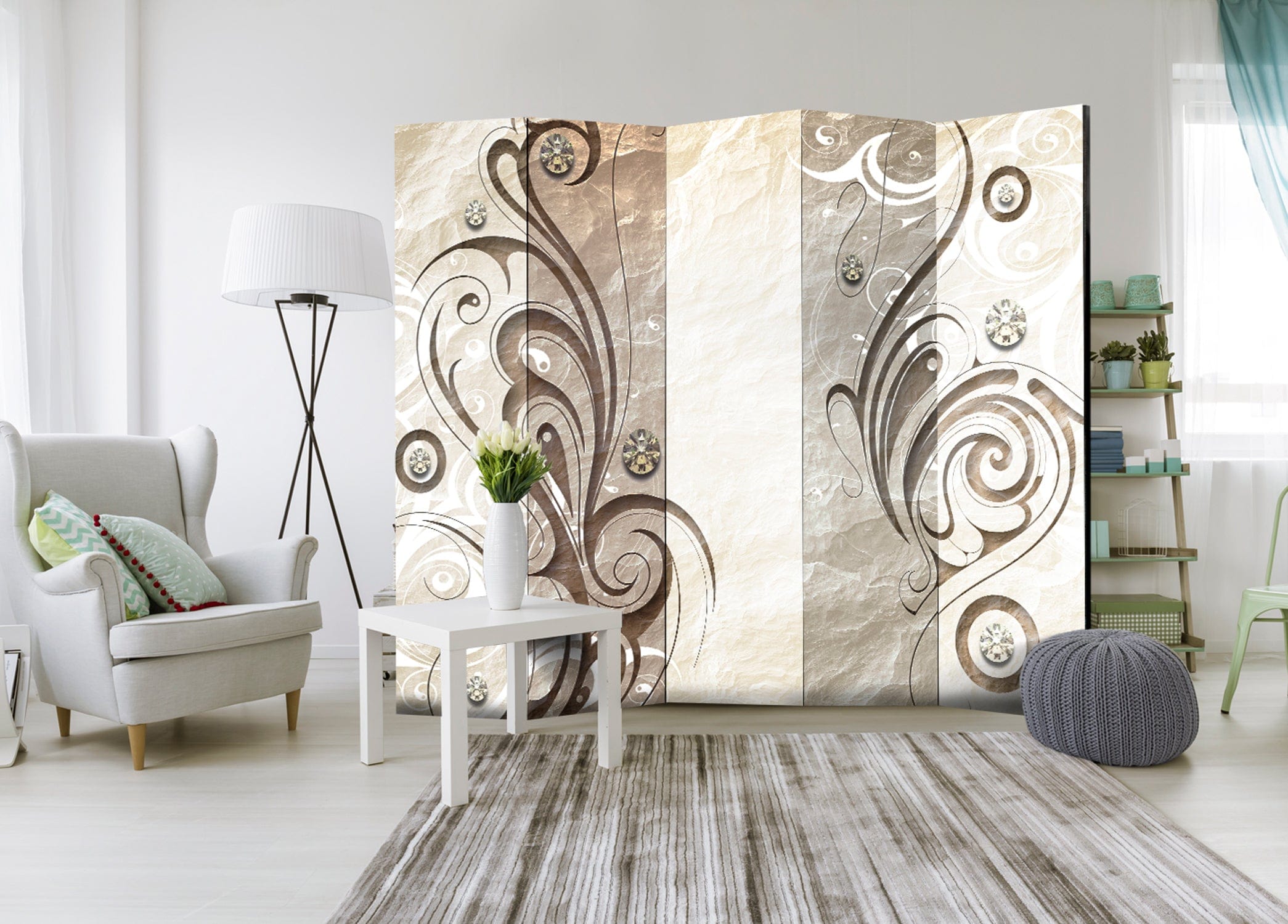 Aizslietnis 5-daļīgs - Akmens tauriņš (225x172cm) 225x172 cm Home Trends