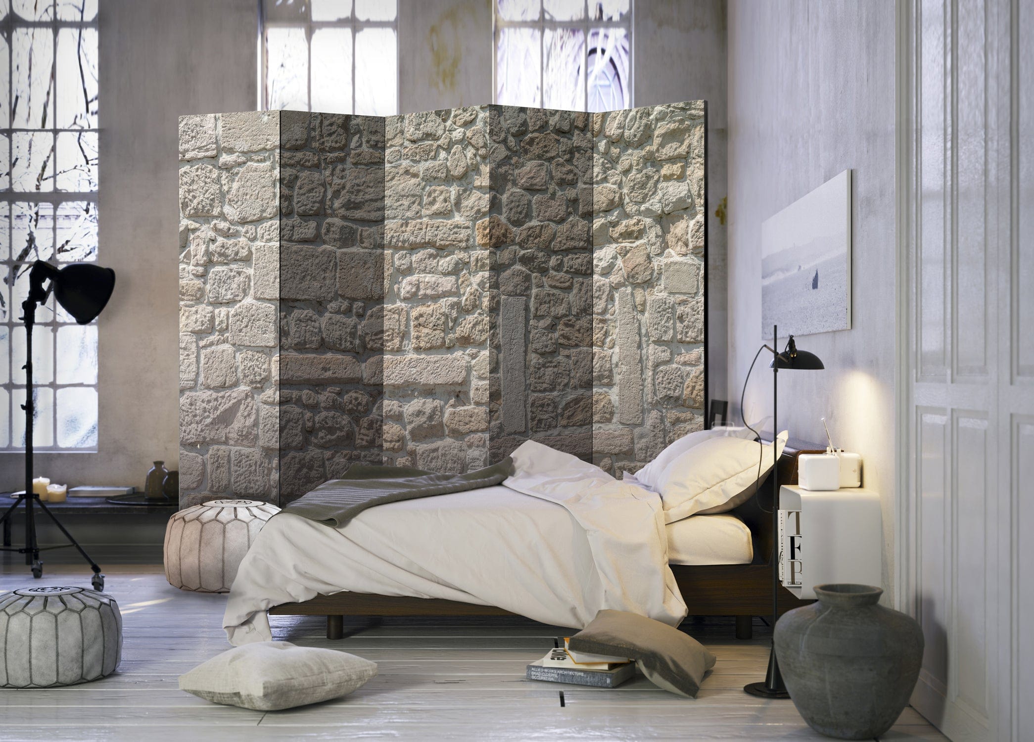 Aizslietnis 5-daļīgs - Akmens templis (225x172cm) 225x172 cm Home Trends