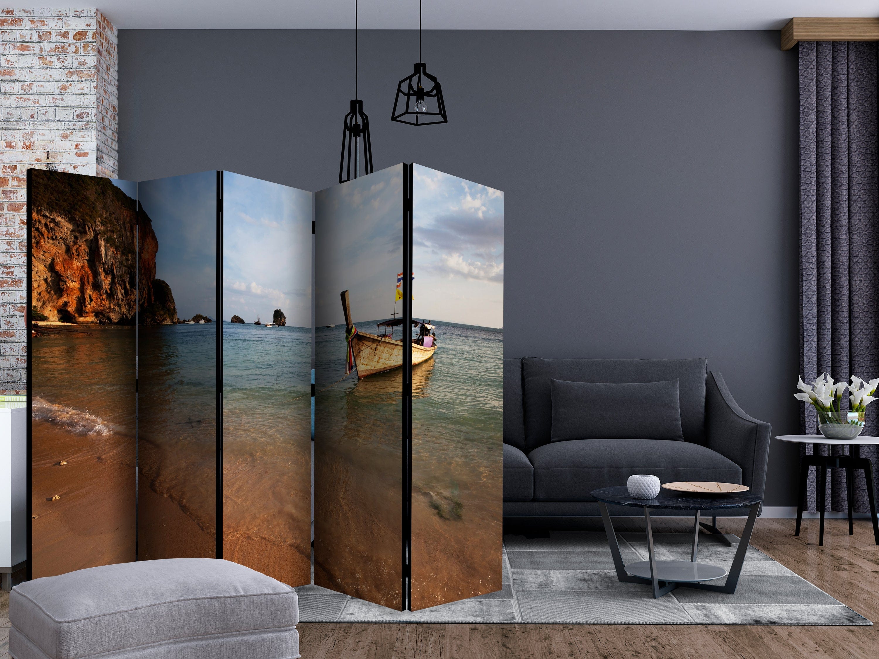 Aizslietnis 5-daļīgs - Andamanu jūra (225x172cm) 225x172 cm Home Trends