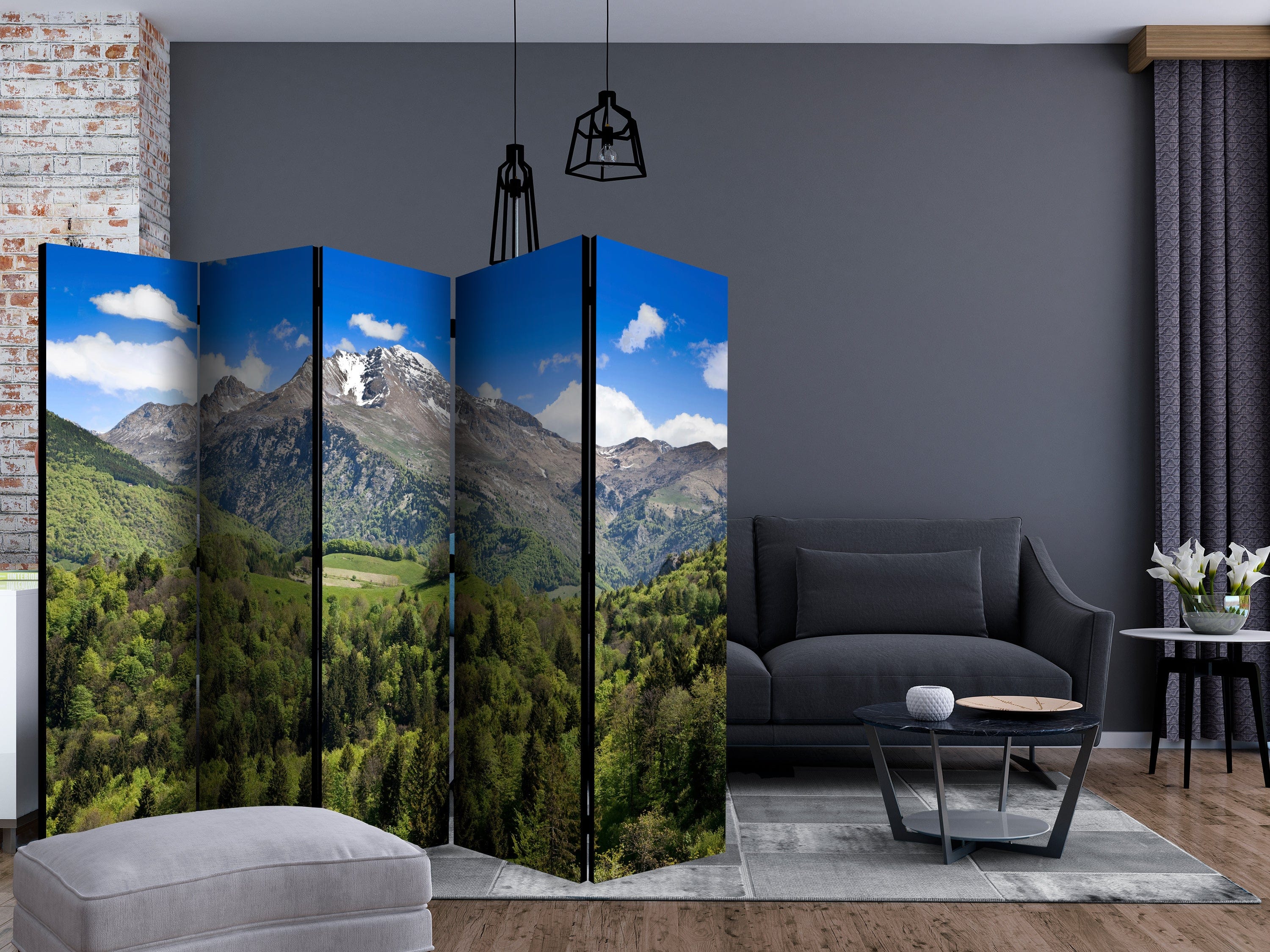Aizslietnis 5-daļīgs - Atpūta kalnos (225x172cm) 225x172 cm Home Trends