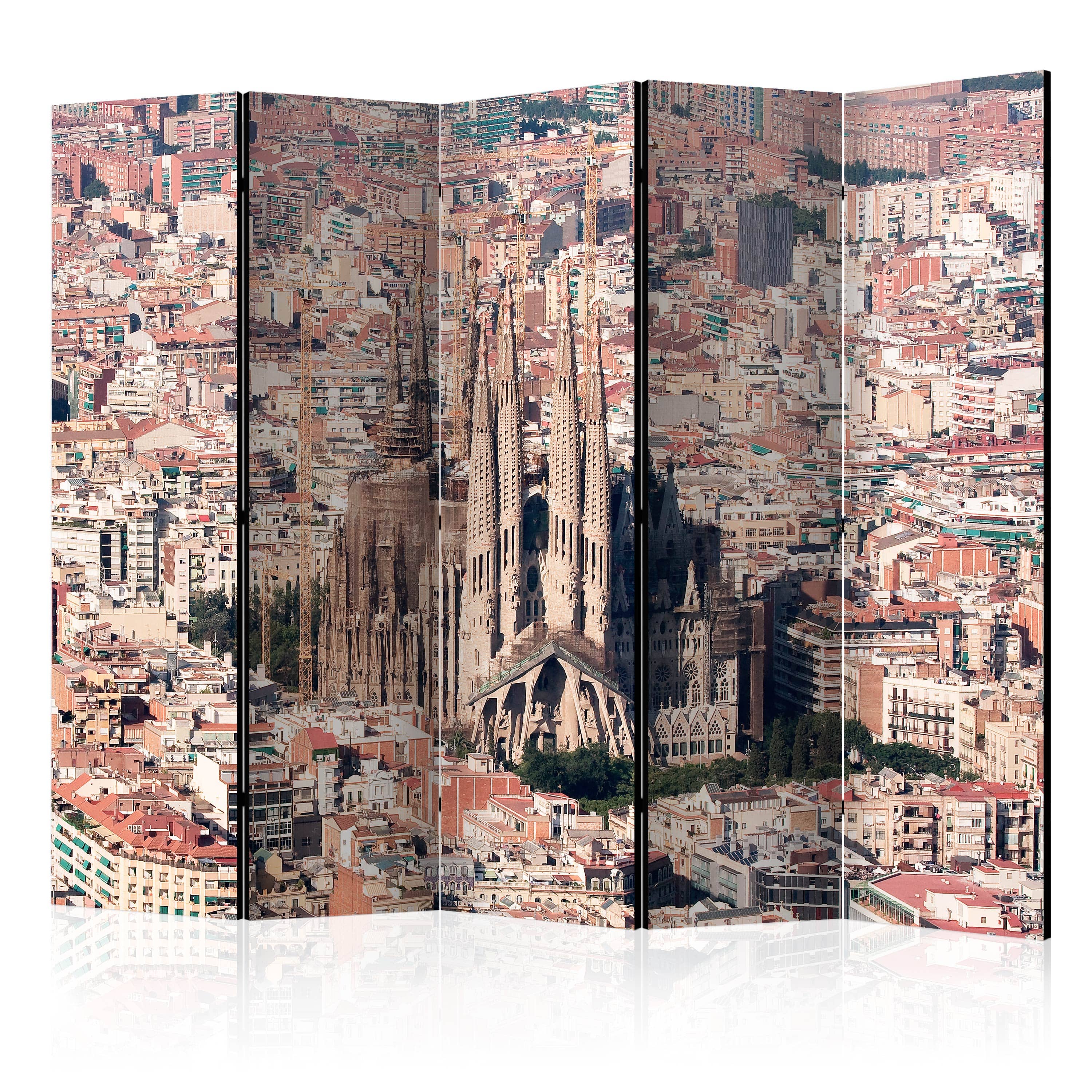 Aizslietnis 5-daļīgs - Barselonas sirds (225x172cm) 225x172 cm Home Trends