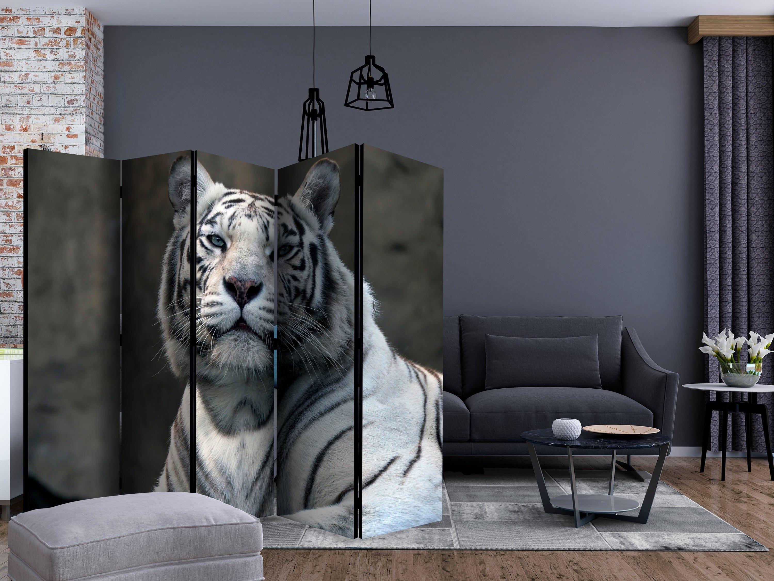 Aizslietnis 5-daļīgs - Bengālijas tīģeris zoodārzā (225x172cm) 225x172 cm Home Trends