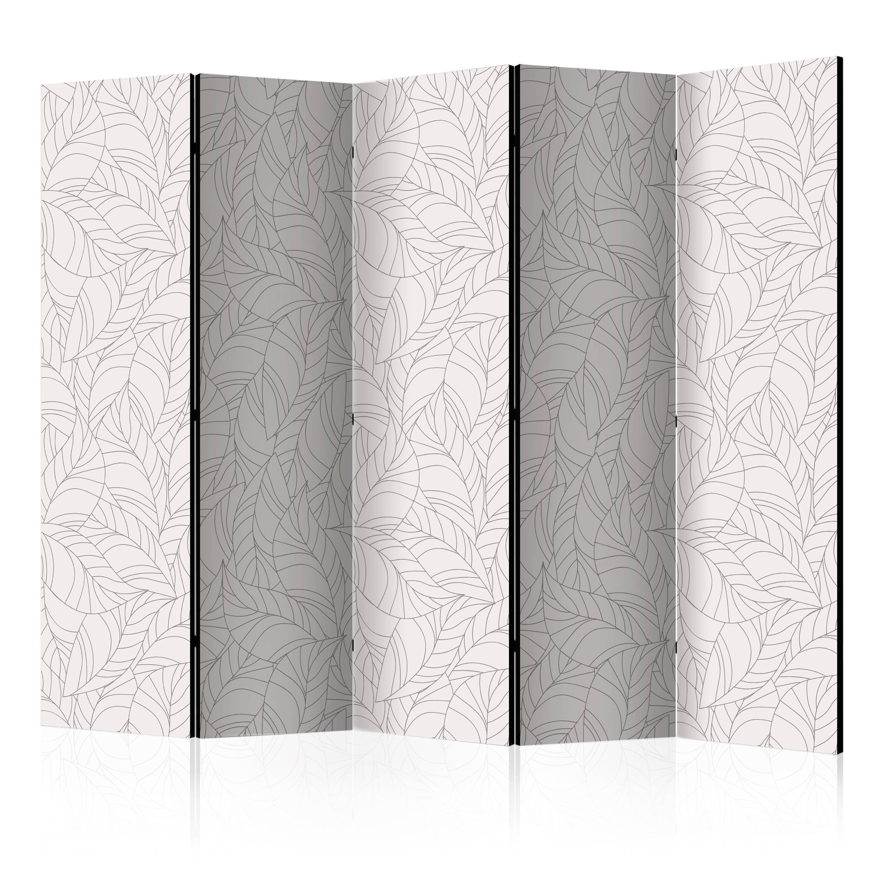 Aizslietnis 5-daļīgs - Bezkrāsainas lapas (225x172cm) 225x172 cm Home Trends