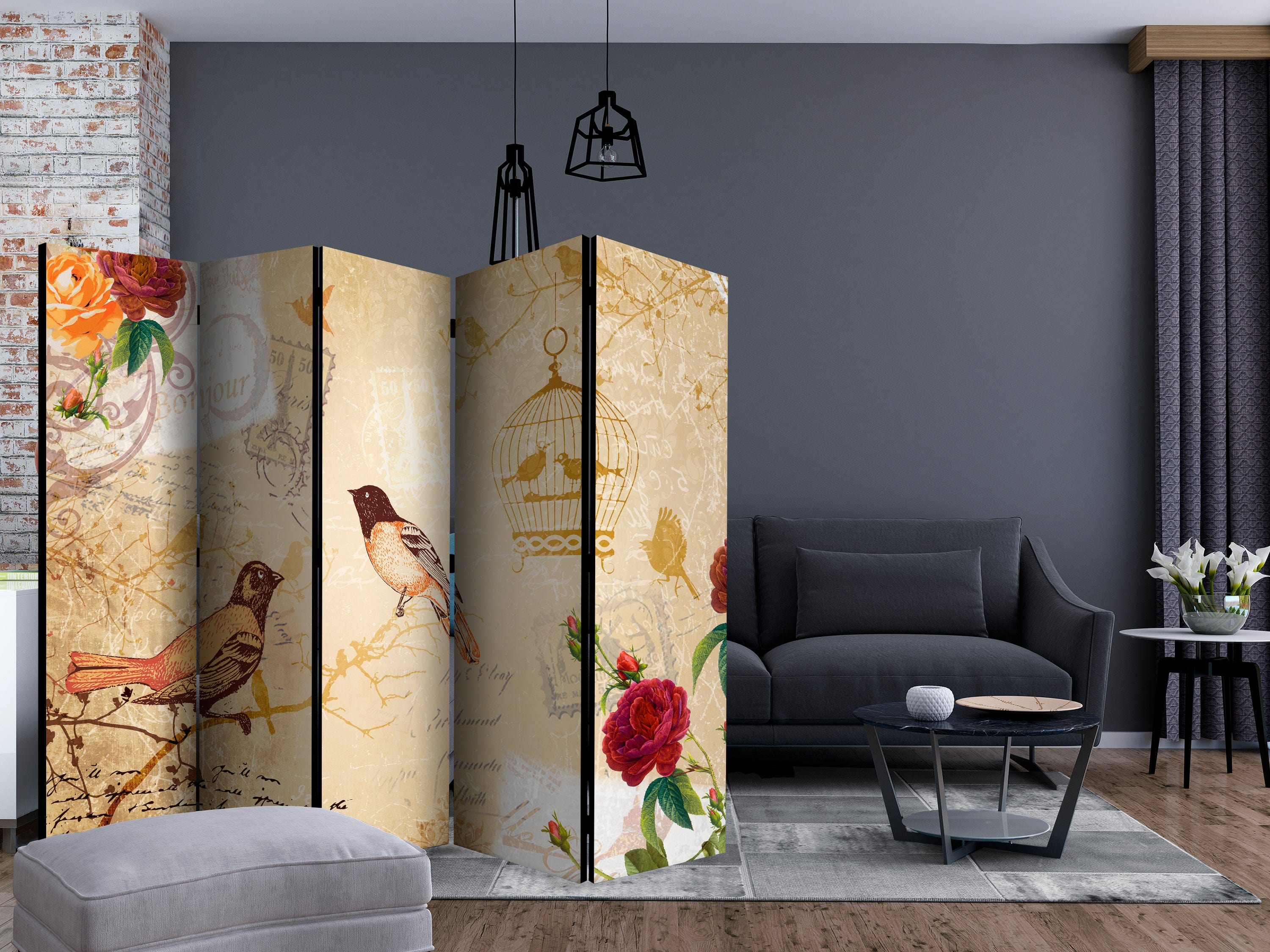 Aizslietnis 5-daļīgs - Bonjour (225x172cm) 225x172 cm Home Trends