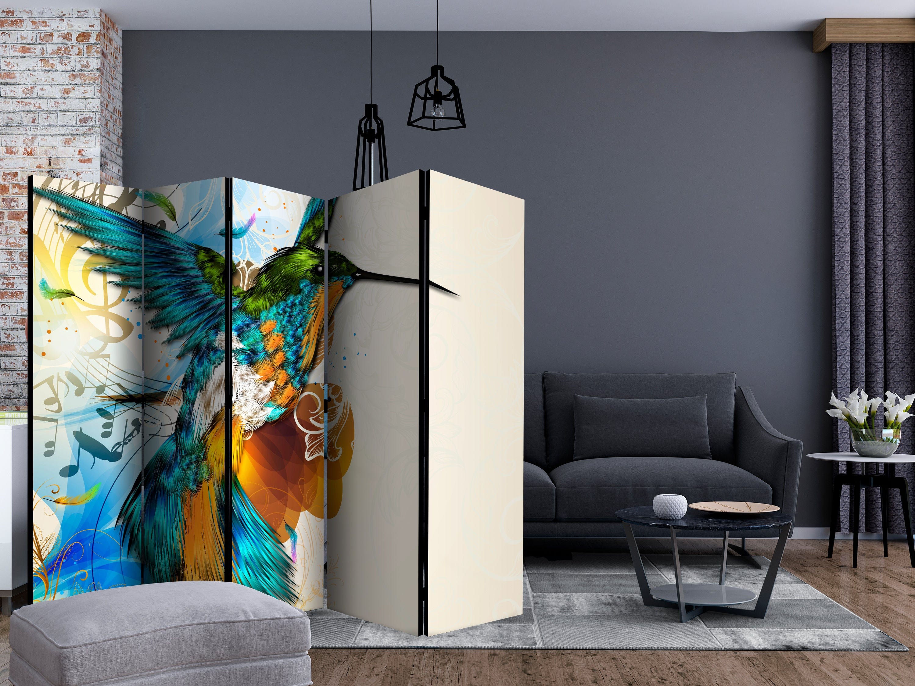 Aizslietnis 5-daļīgs - Brīnišķīgs putns (225x172cm) 225x172 cm Home Trends