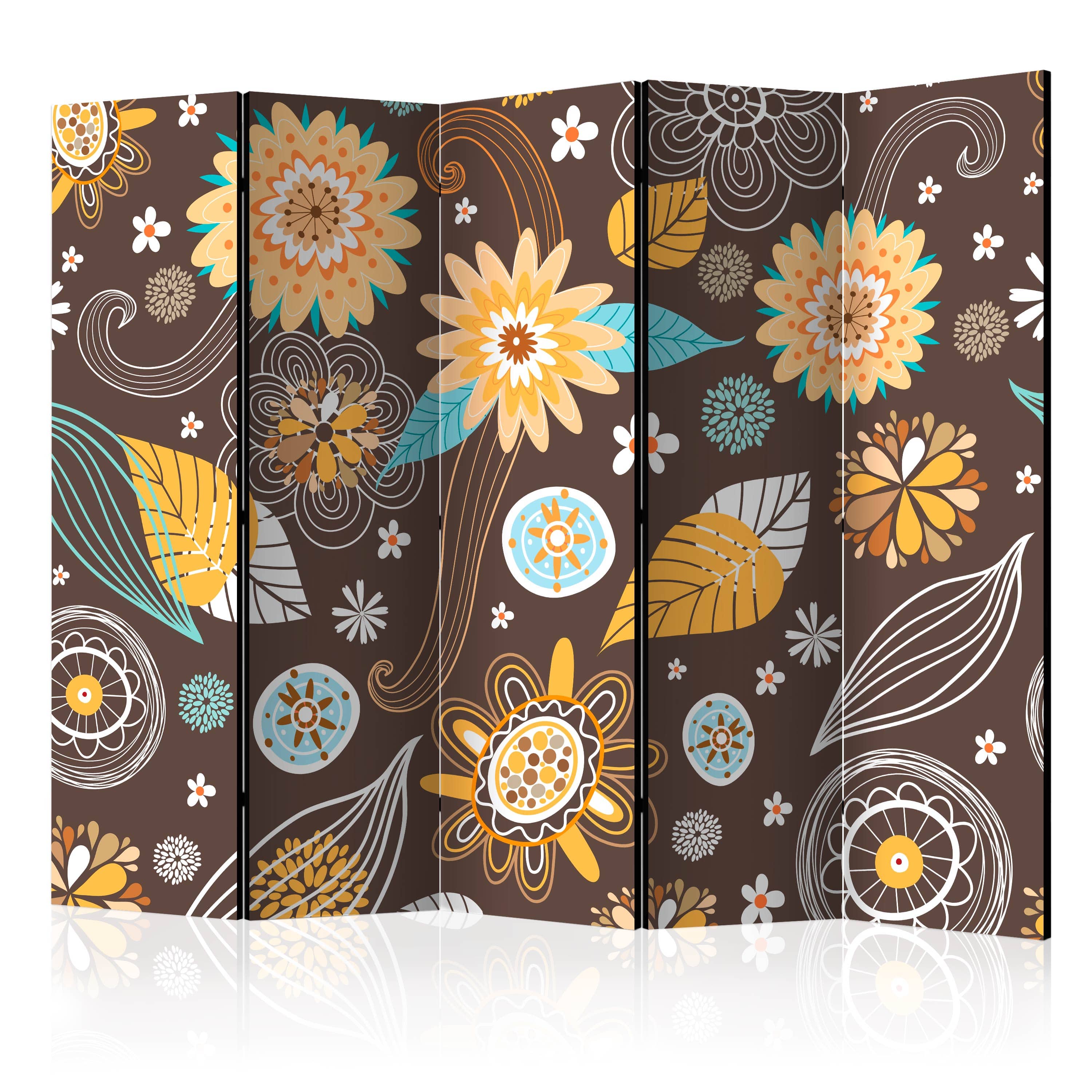 Aizslietnis 5-daļīgs - Caurspīdīgi ziedi (225x172cm) 225x172 cm Home Trends