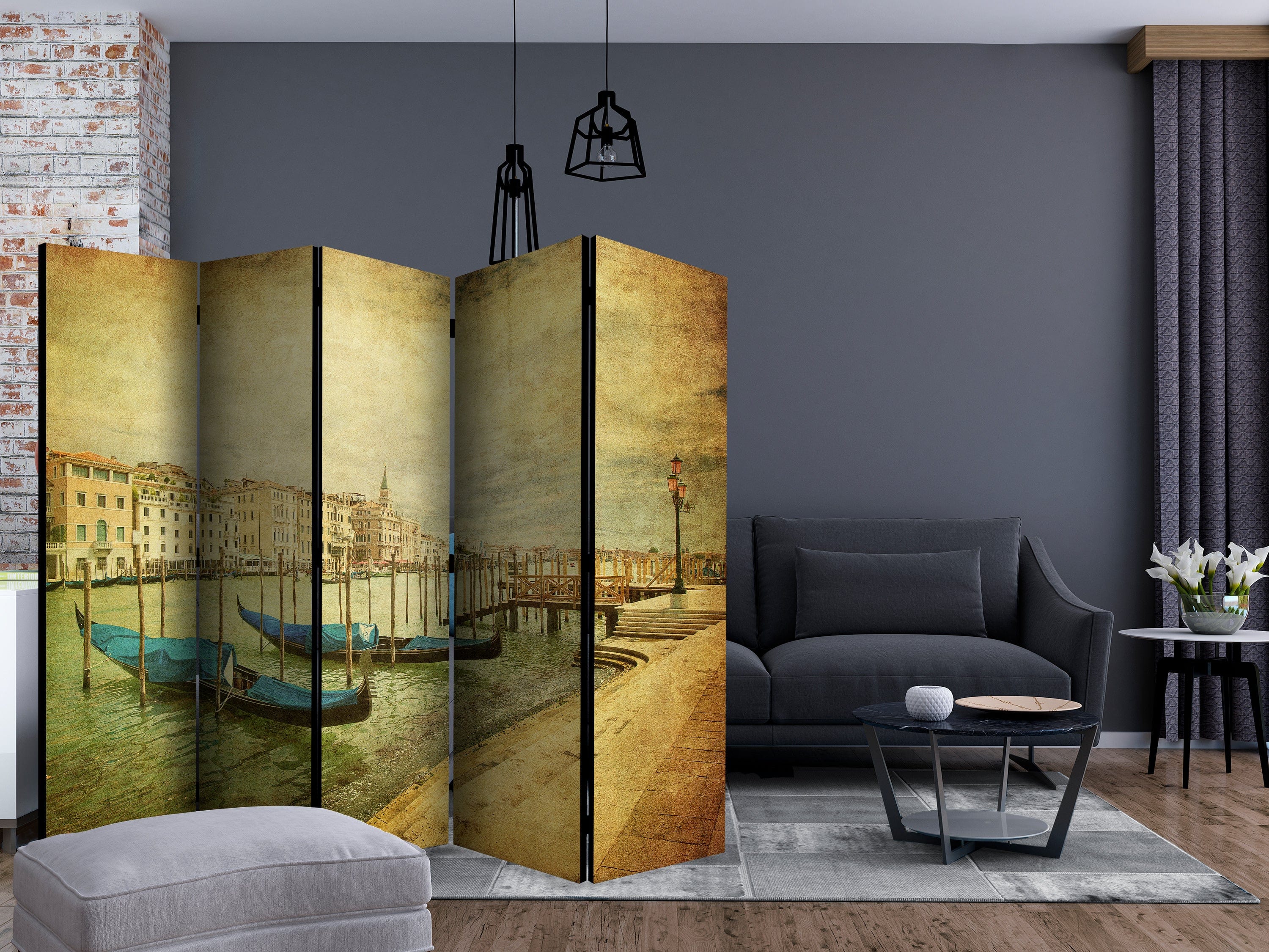 Aizslietnis 5-daļīgs - Ceļošana laikā (225x172cm) 225x172 cm Home Trends