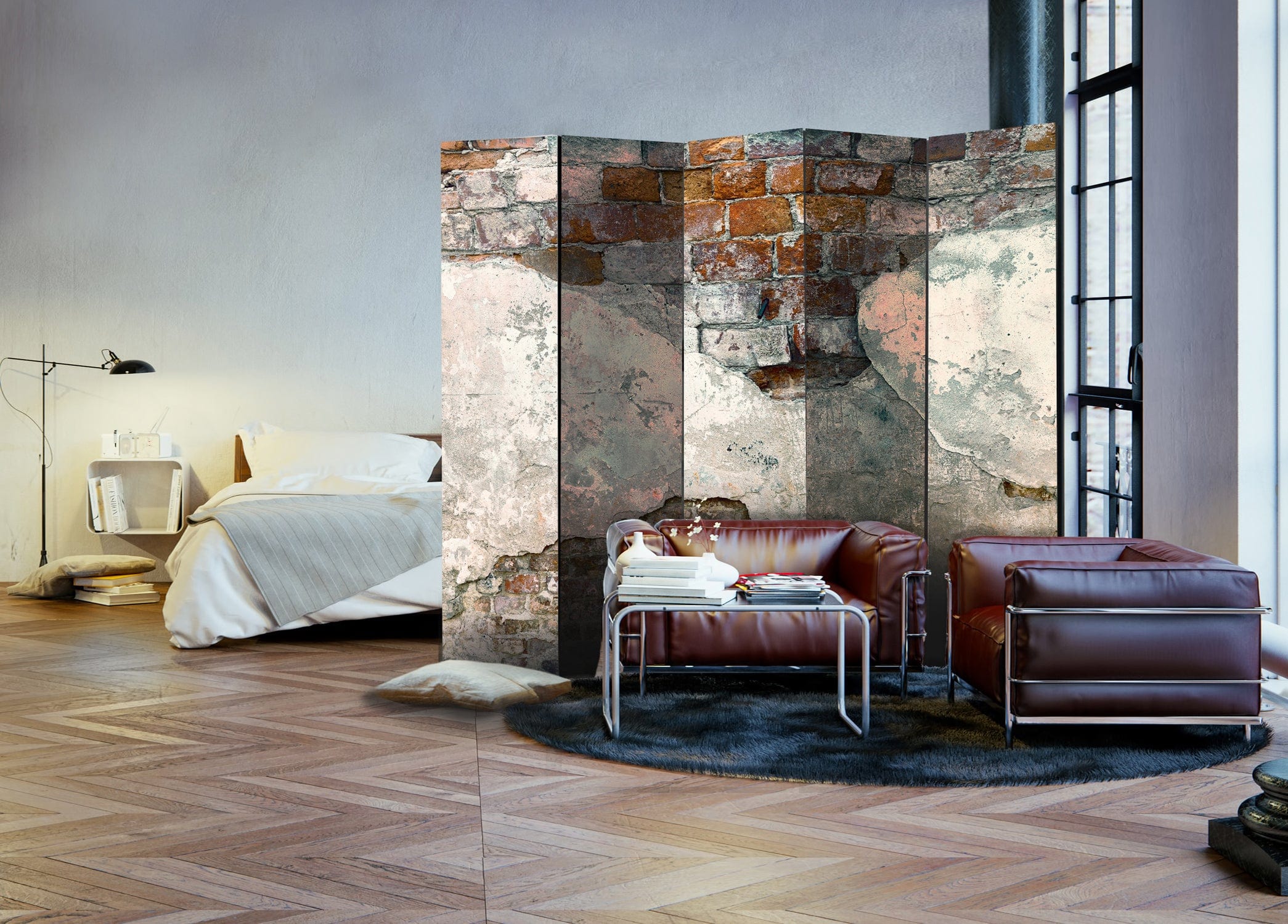 Aizslietnis 5-daļīgs - Delikātas sienas (225x172cm) 225x172 cm Home Trends