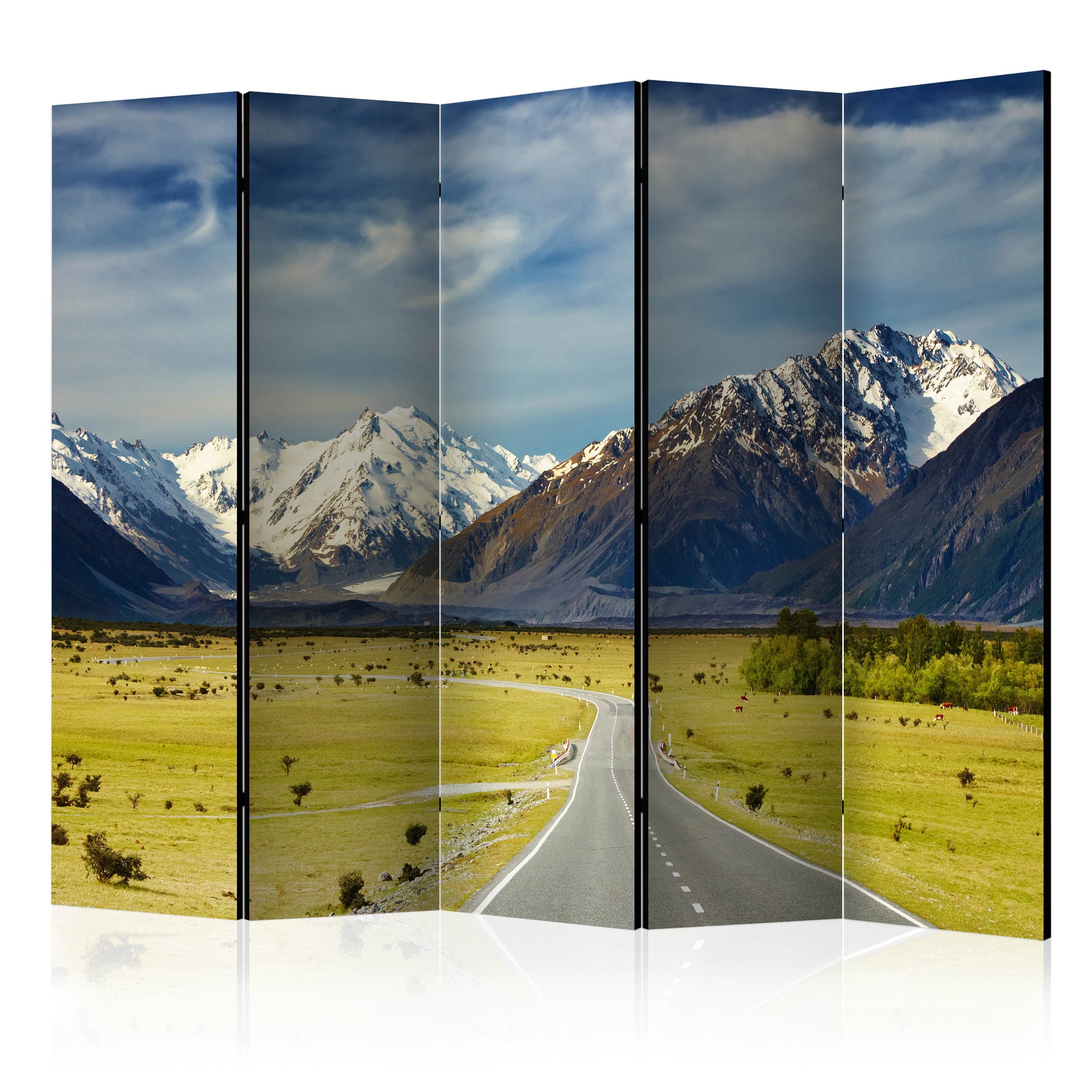Aizslietnis 5-daļīgs - Dienvidu Alpi, Jaunzēlande (225x172cm) 225x172 cm Home Trends