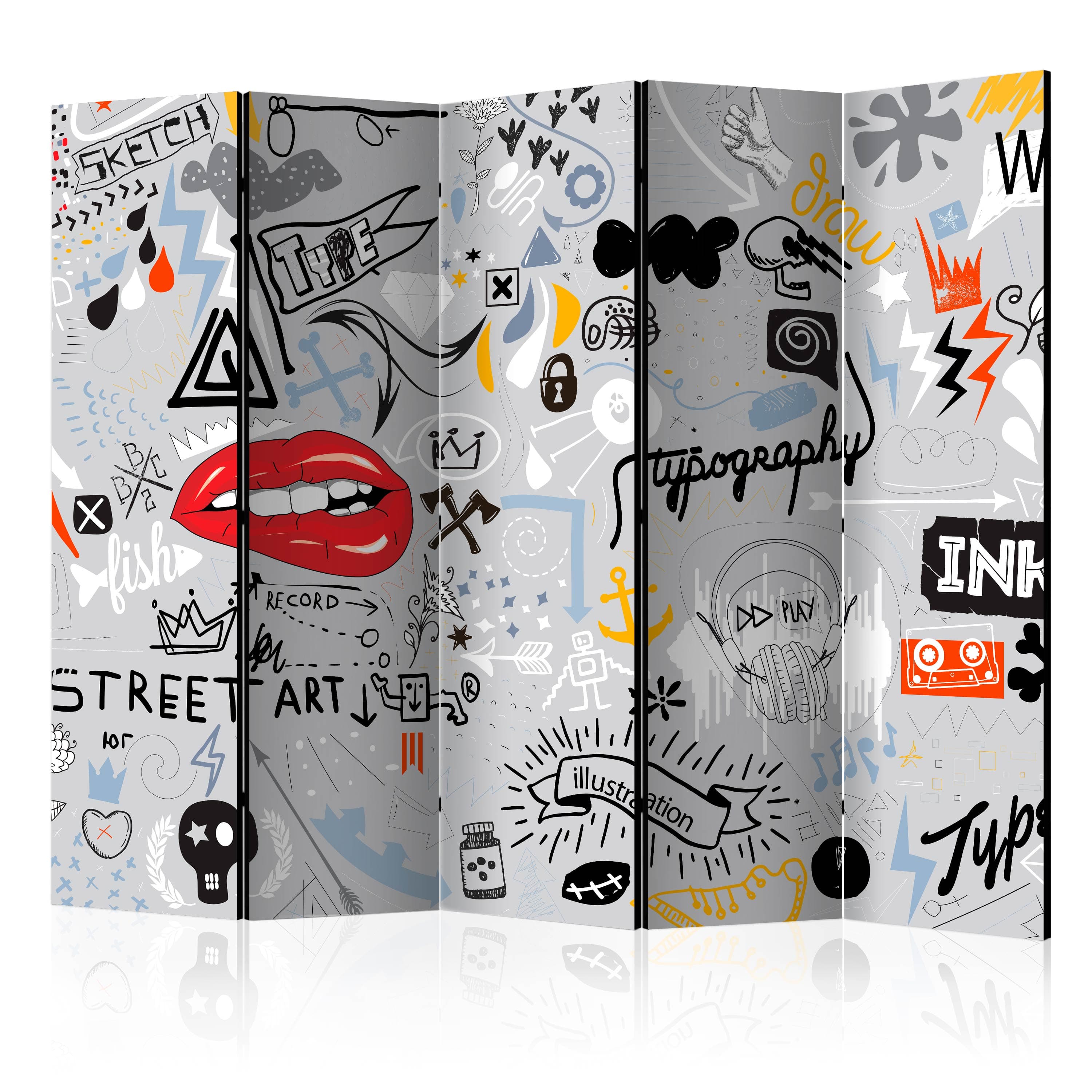 Aizslietnis 5-daļīgs - Domu straume (225x172cm) 225x172 cm Home Trends