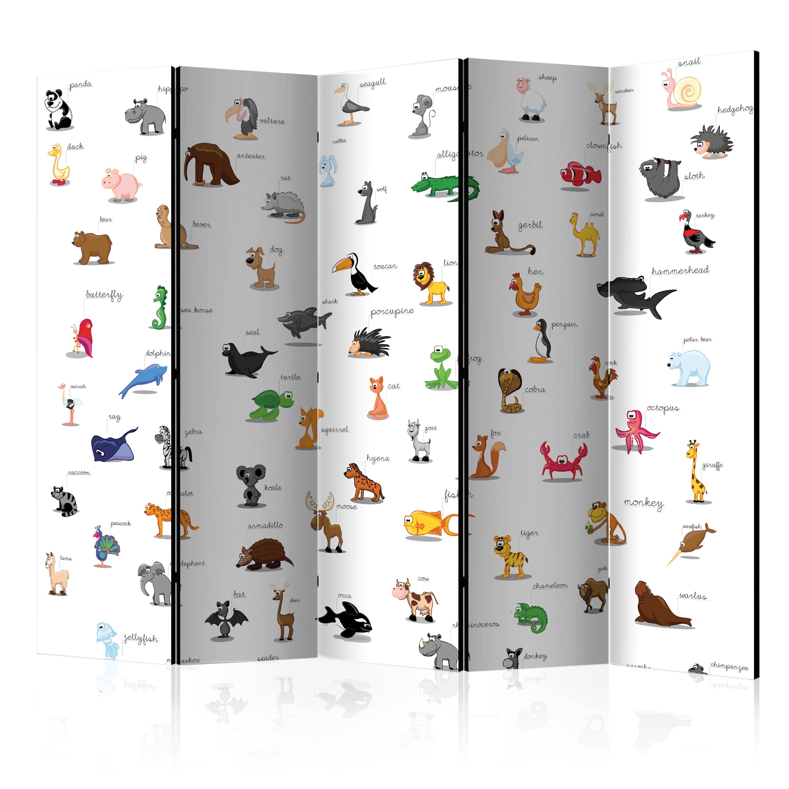 Aizslietnis 5-daļīgs - Dzīvnieki (bērniem) (225x172cm) 225x172 cm Home Trends