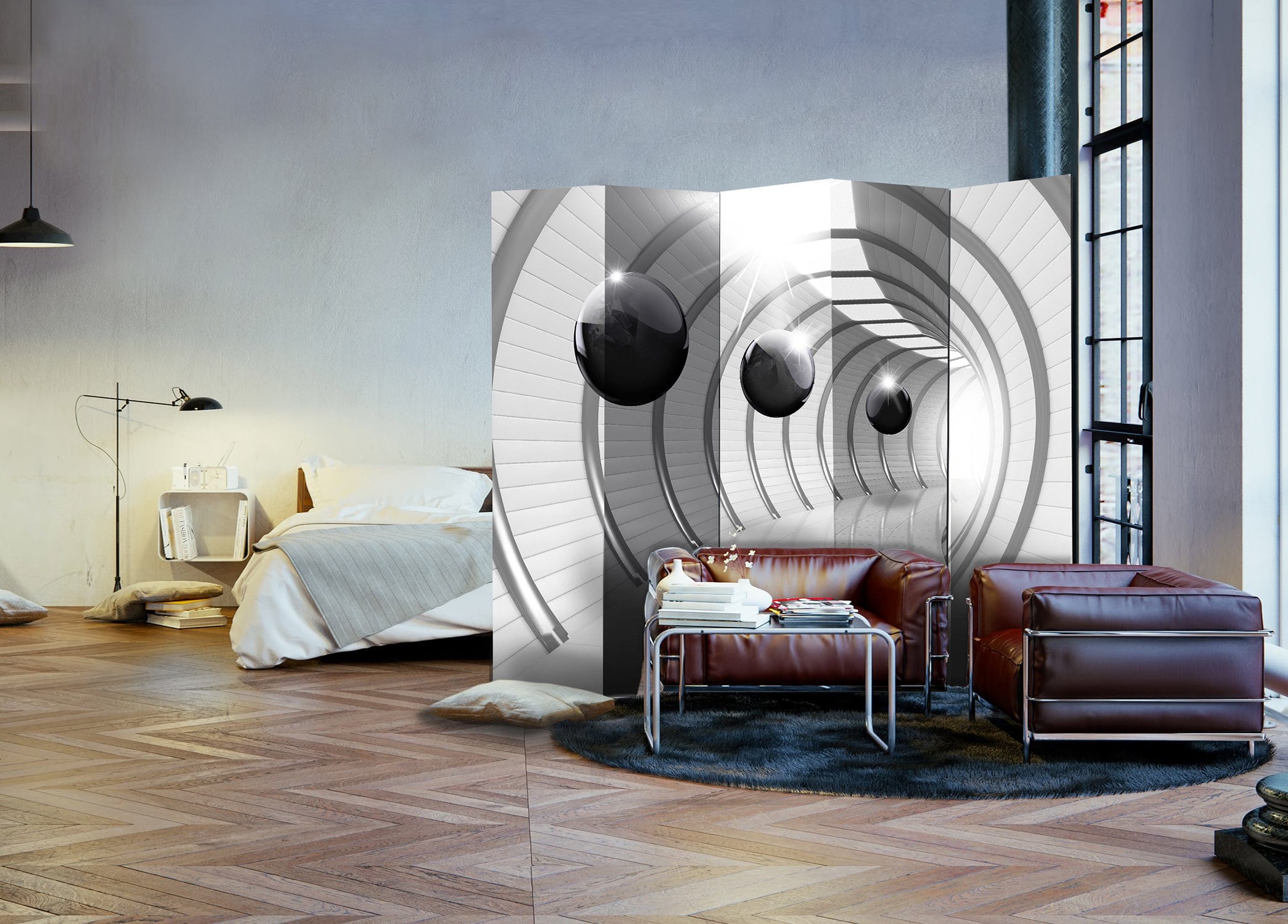 Aizslietnis 5-daļīgs - Futūristisks tunelis 3 (225x172cm) 225x172 cm Home Trends