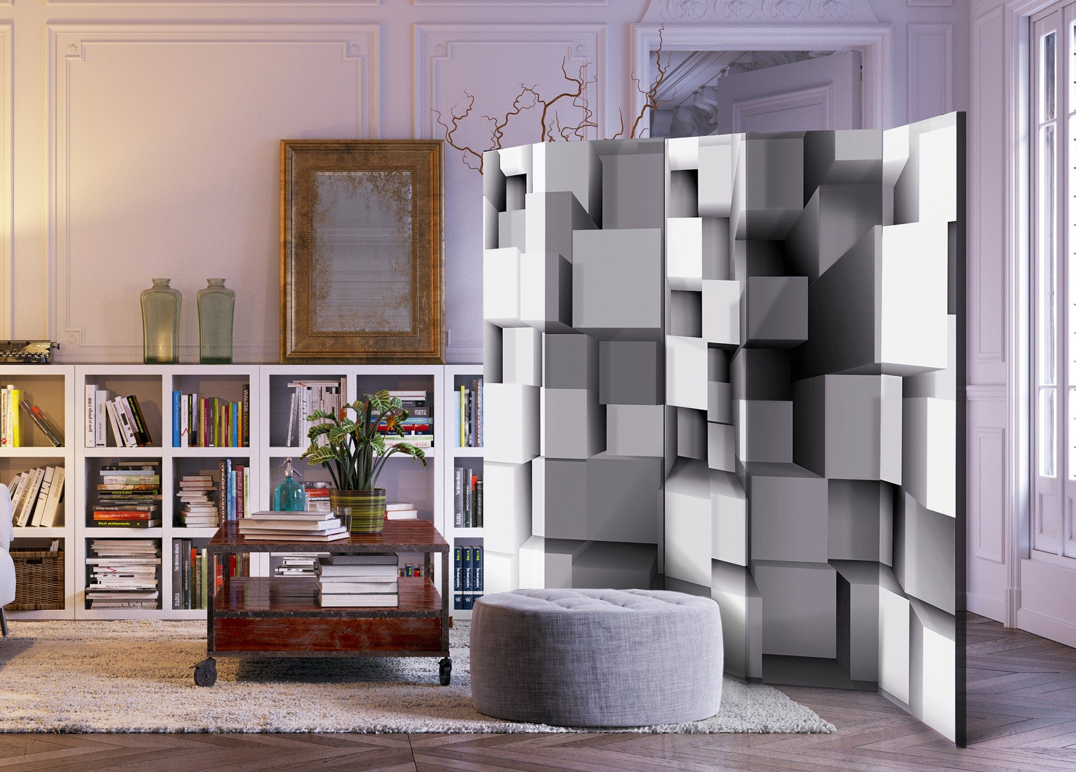 Aizslietnis 5-daļīgs - Ģeometriskā puzle (225x172cm) 225x172 cm Home Trends