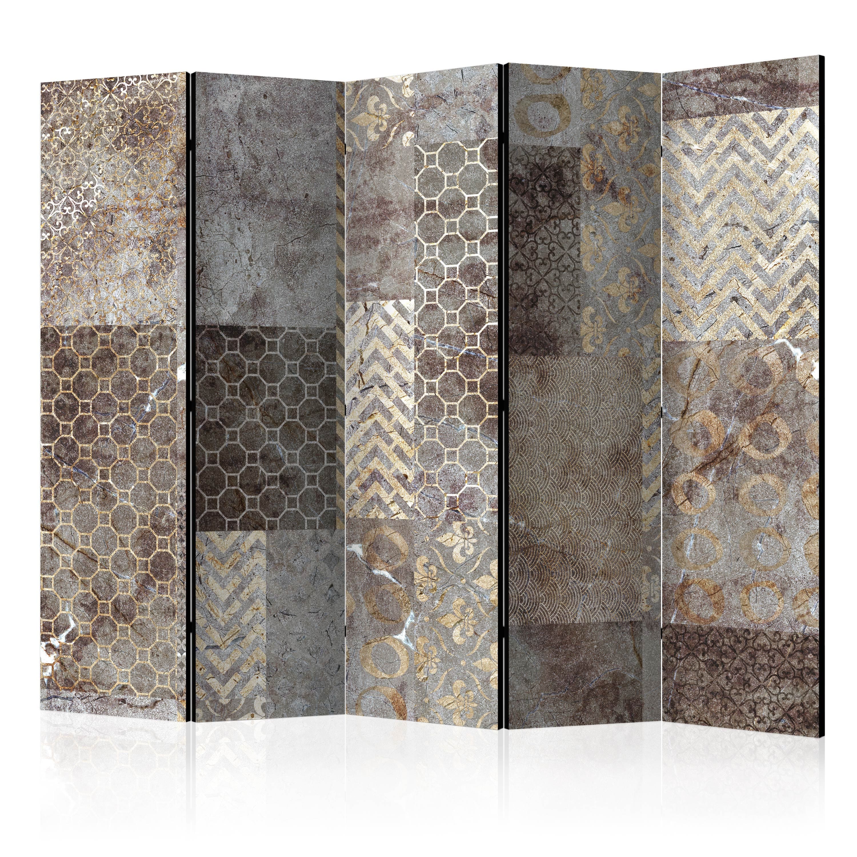 Aizslietnis 5-daļīgs - Ģeometriskās tekstūras (225x172cm) 225x172 cm Home Trends