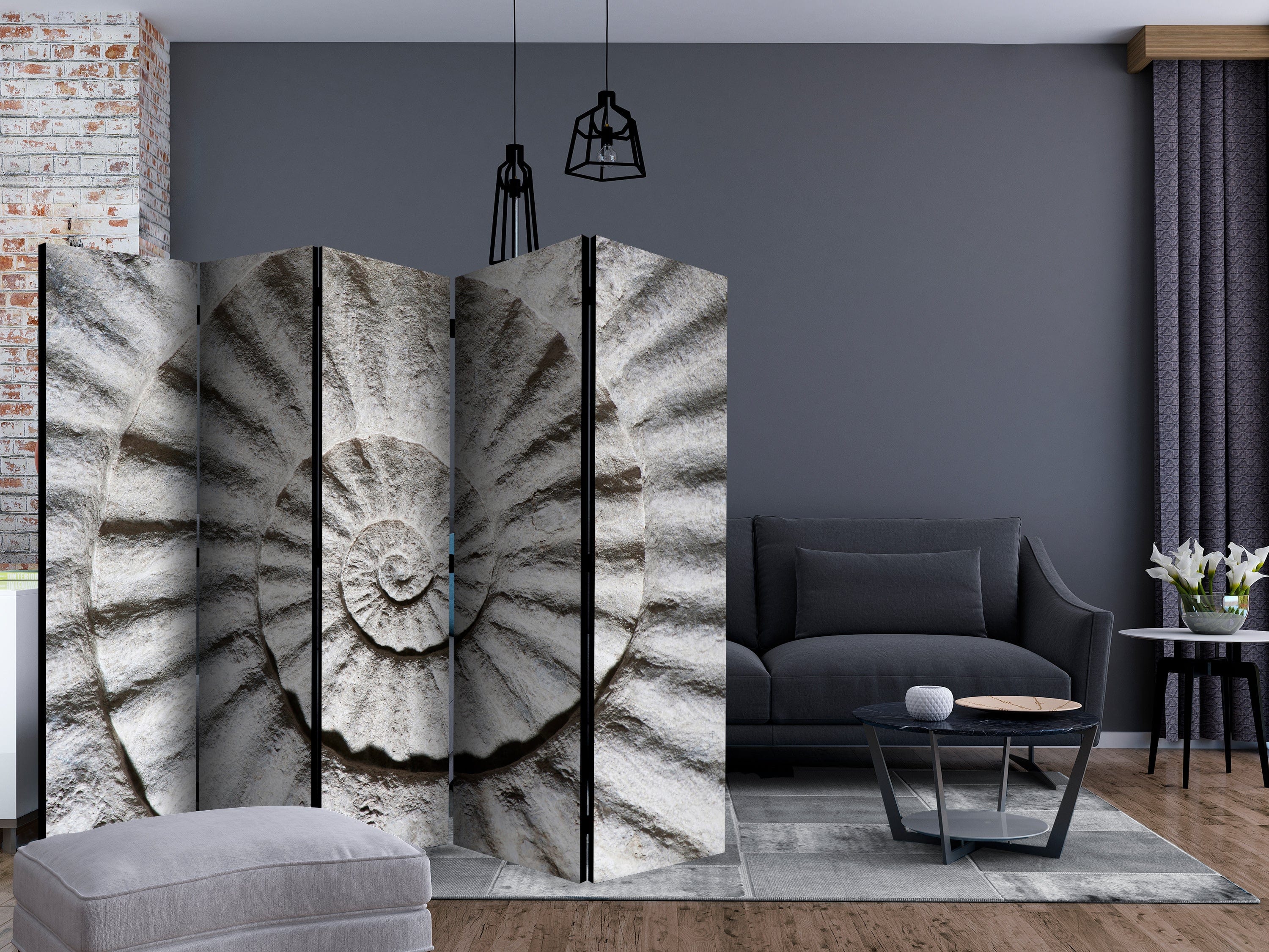 Aizslietnis 5-daļīgs - Gliemežvāks II (225x172cm) 225x172 cm Home Trends