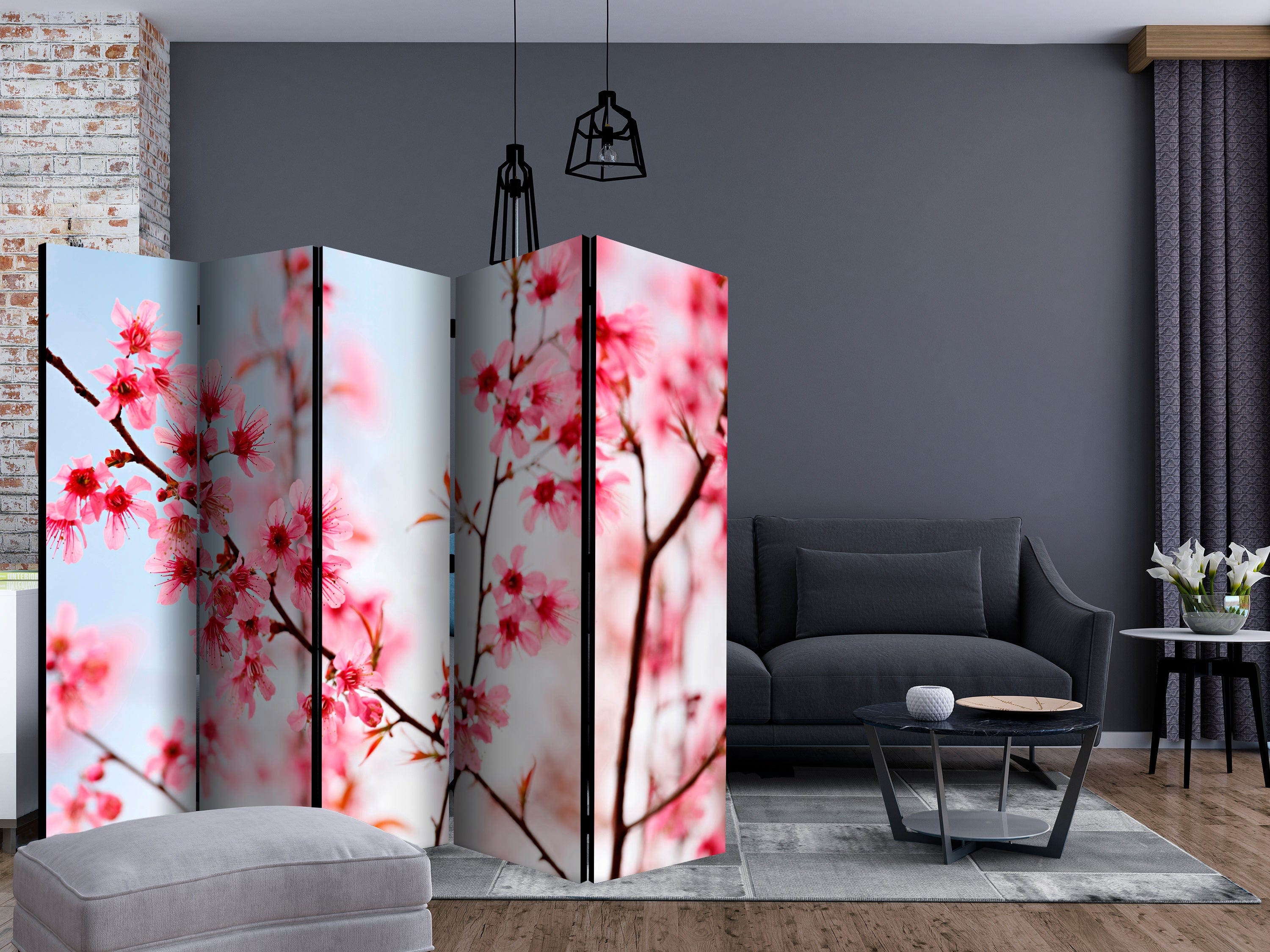 Aizslietnis 5-daļīgs - Japānas simbols - sakuras ziedi (225x172cm) 225x172 cm Home Trends
